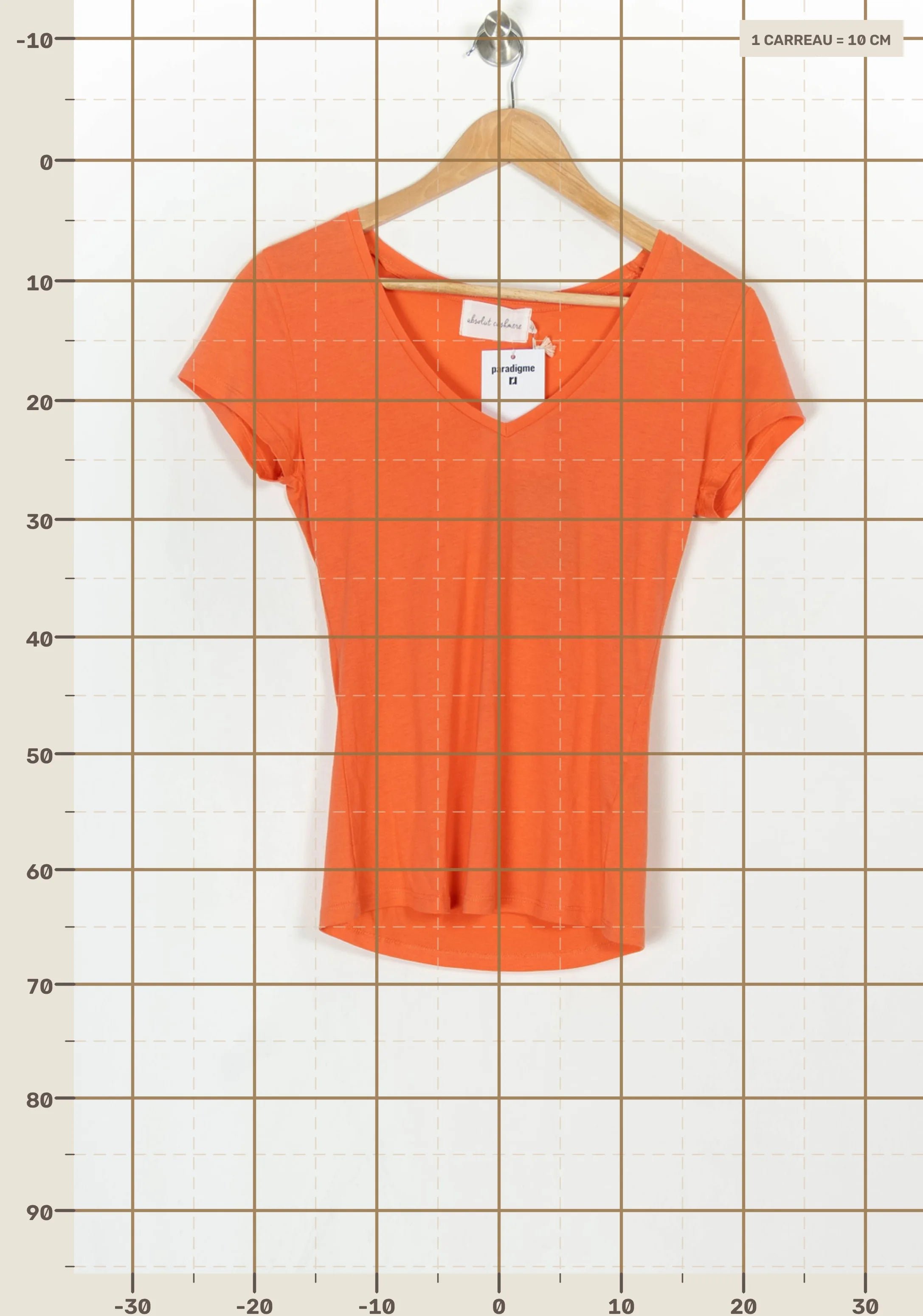 T-shirt ABSOLUT CASHMERE - Seconde main Orange