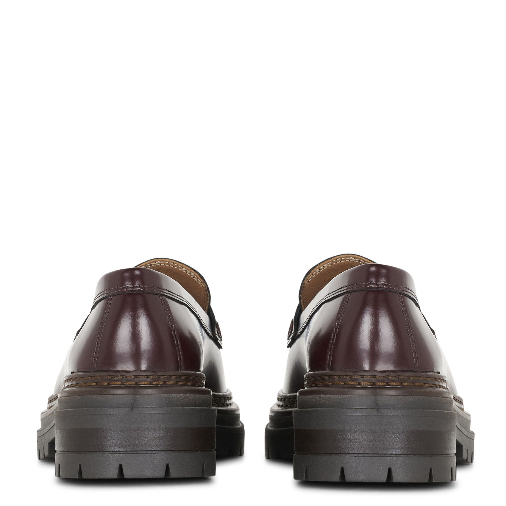 Leather loafers BOBBIES Plums