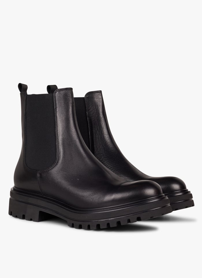Leather Chelsea Boots Noir Jonak Women Place des Tendances
