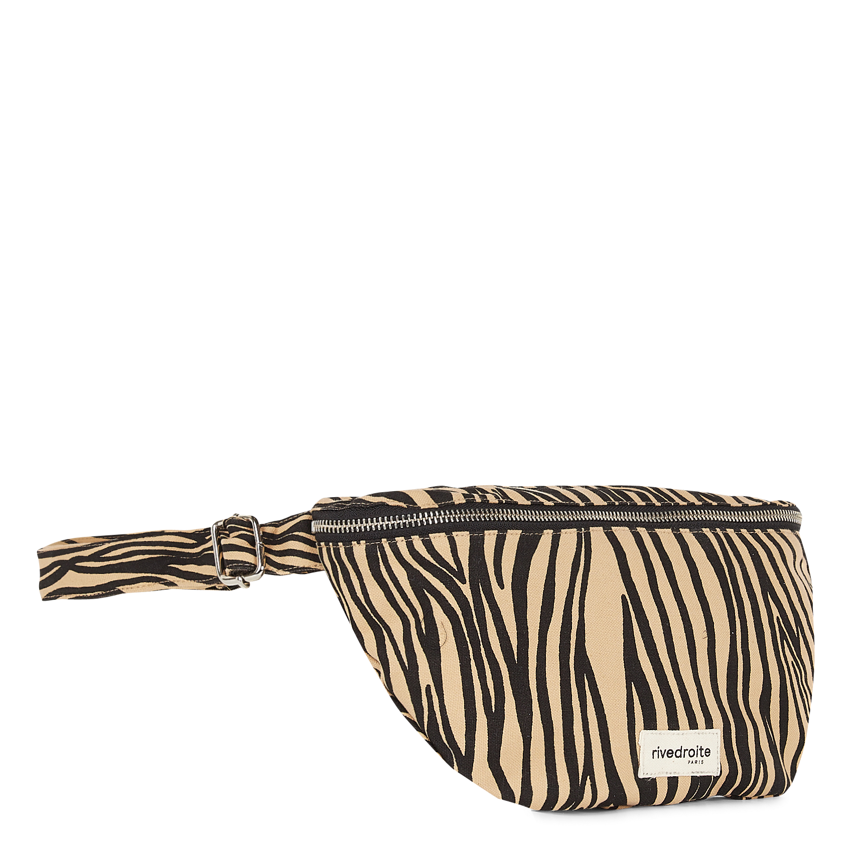 Printed cotton waist bag RIVEDROITE PARIS Beige