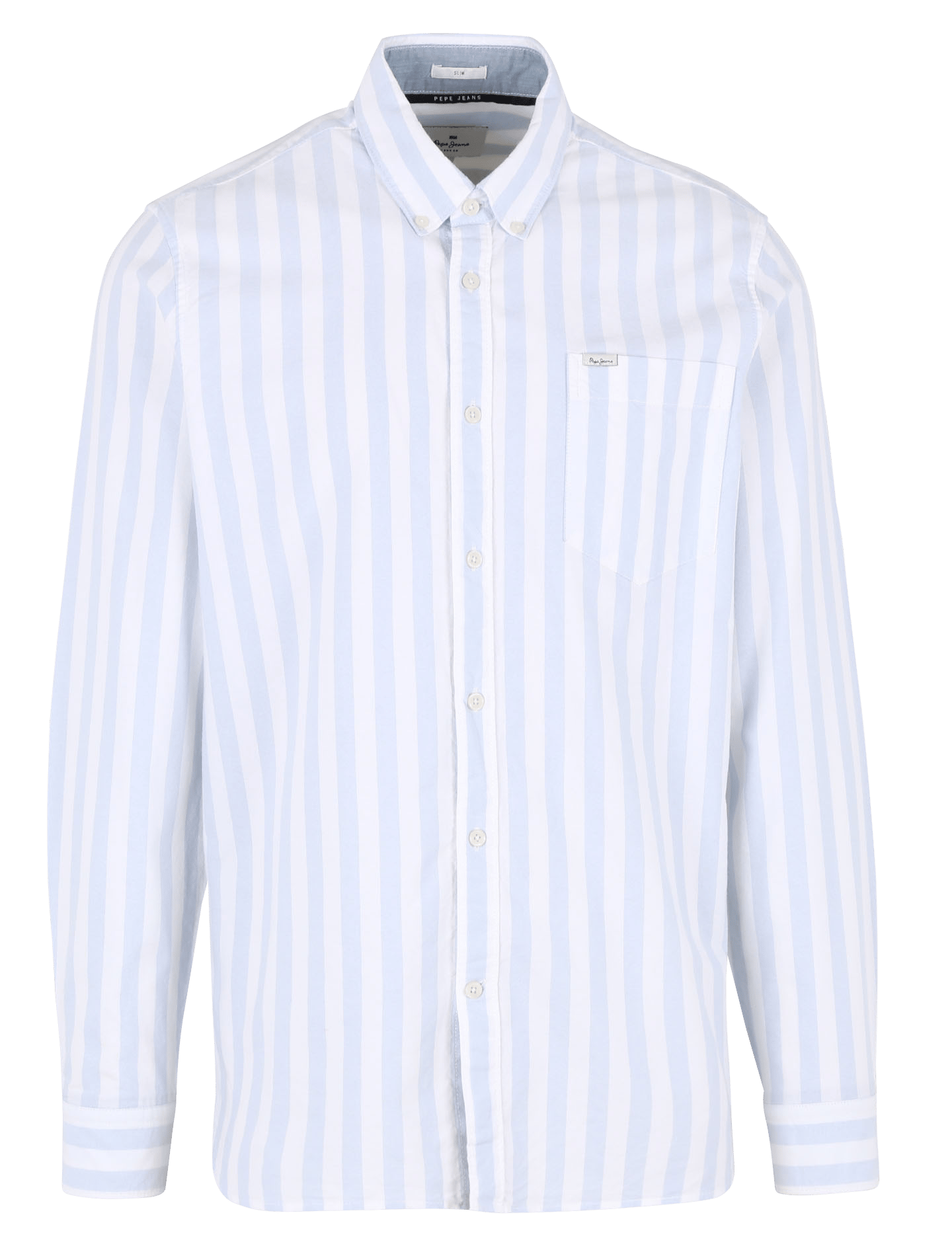 Striped cotton shirt BluePEPE JEANS