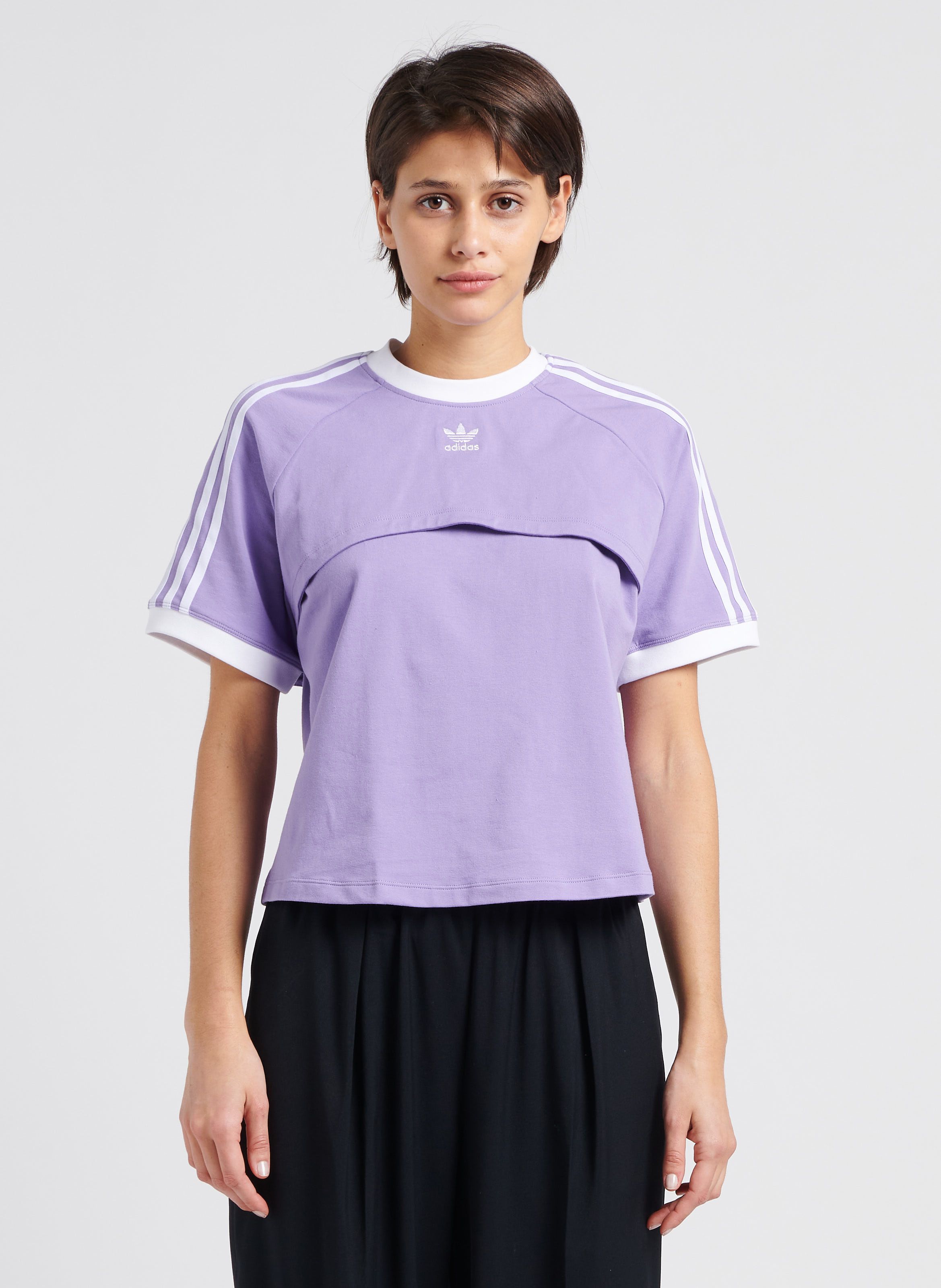 Womens purple adidas on sale top