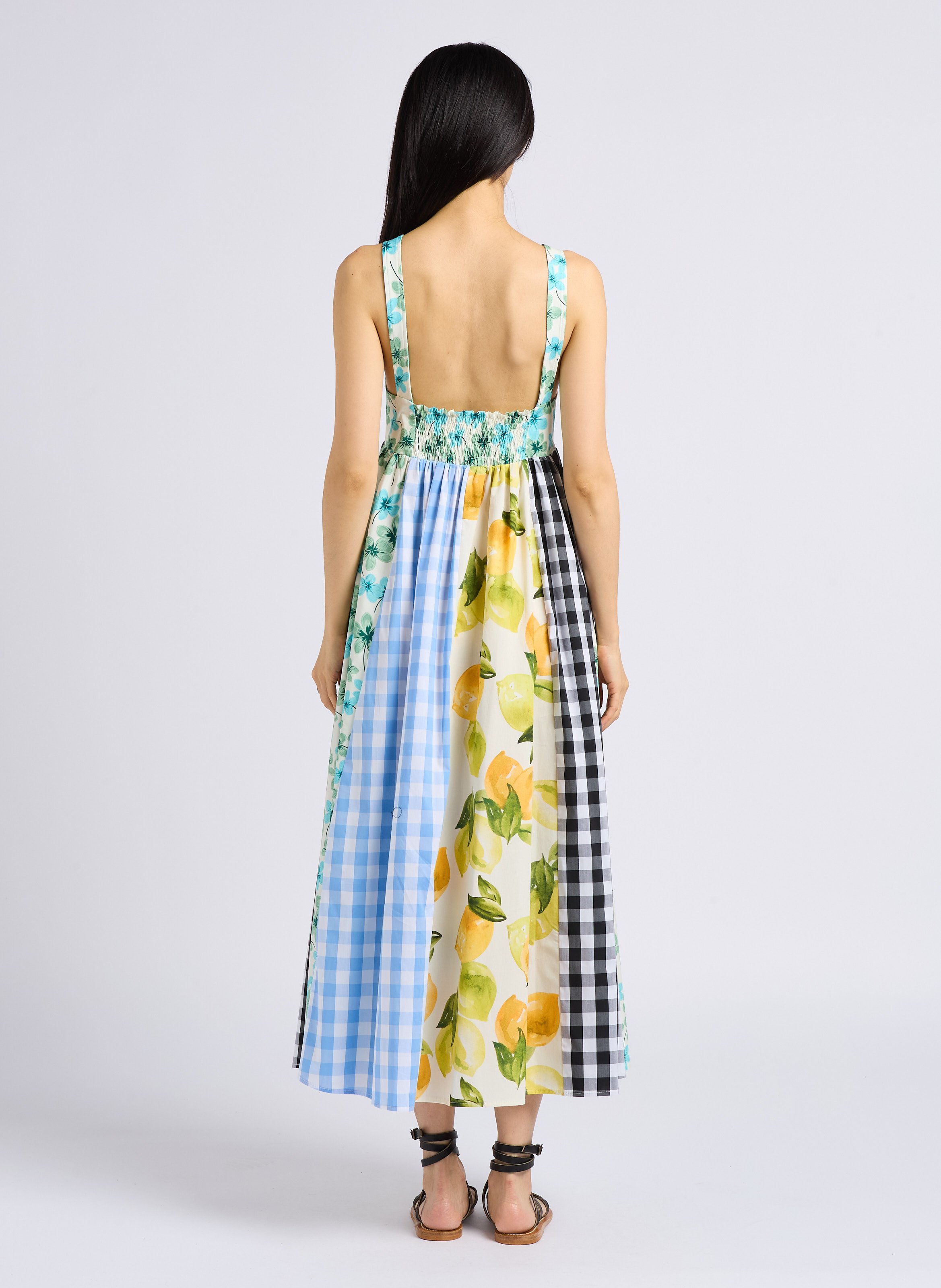 Robe longue ample en coton IMPERIAL Multicolore