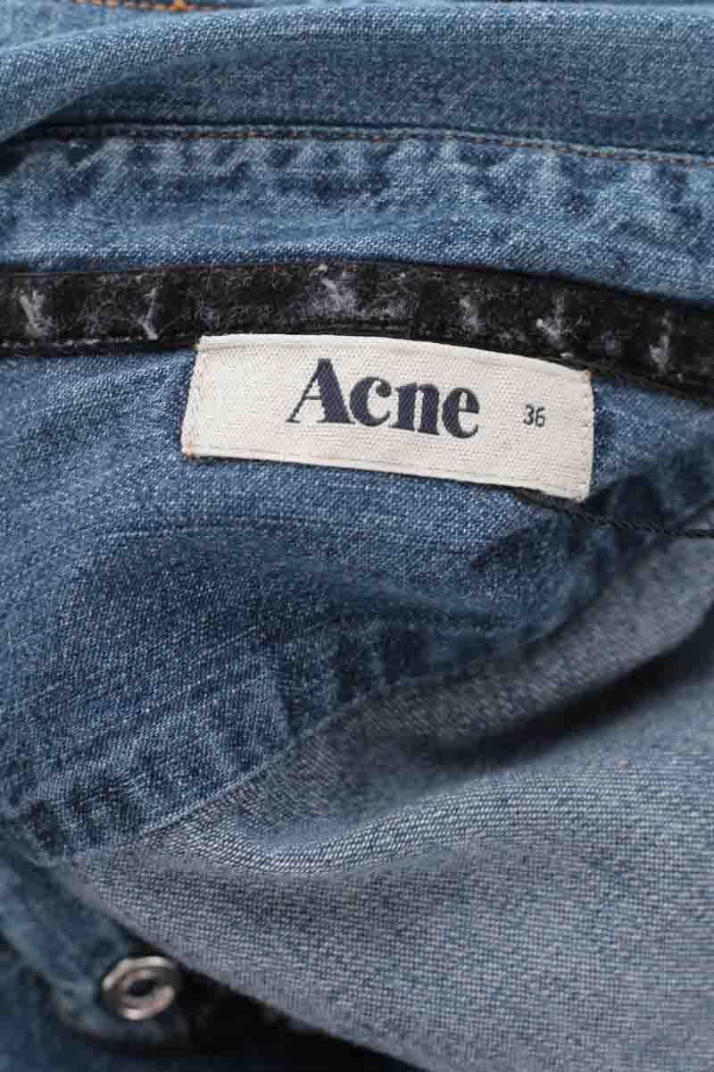 Cotton shirt ACNE STUDIOS - Seconde Main Blue