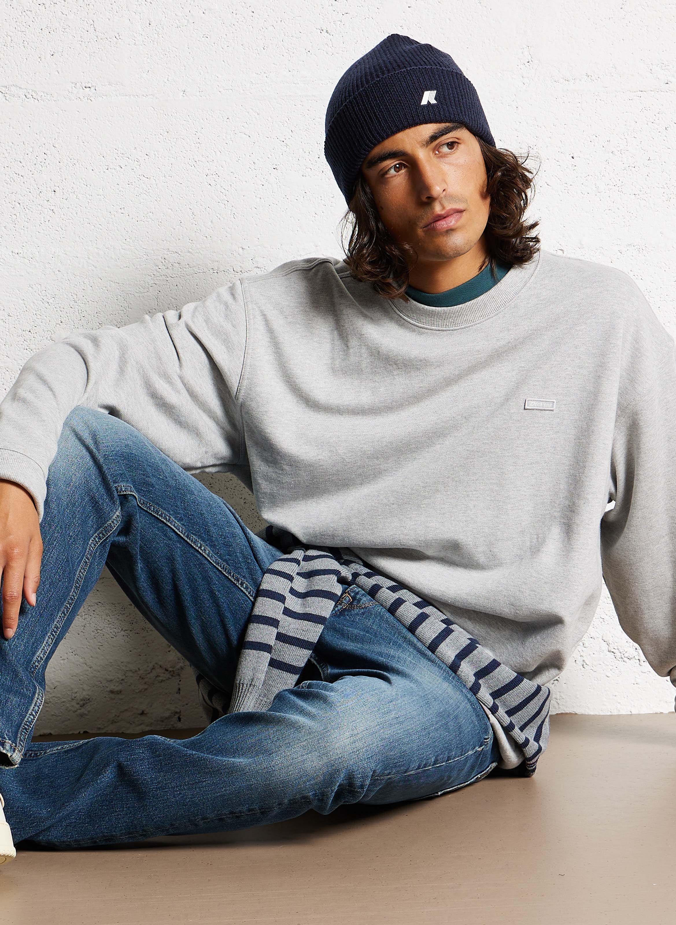 Loose-fit round-neck cotton sweatshirt DICKIES Grey