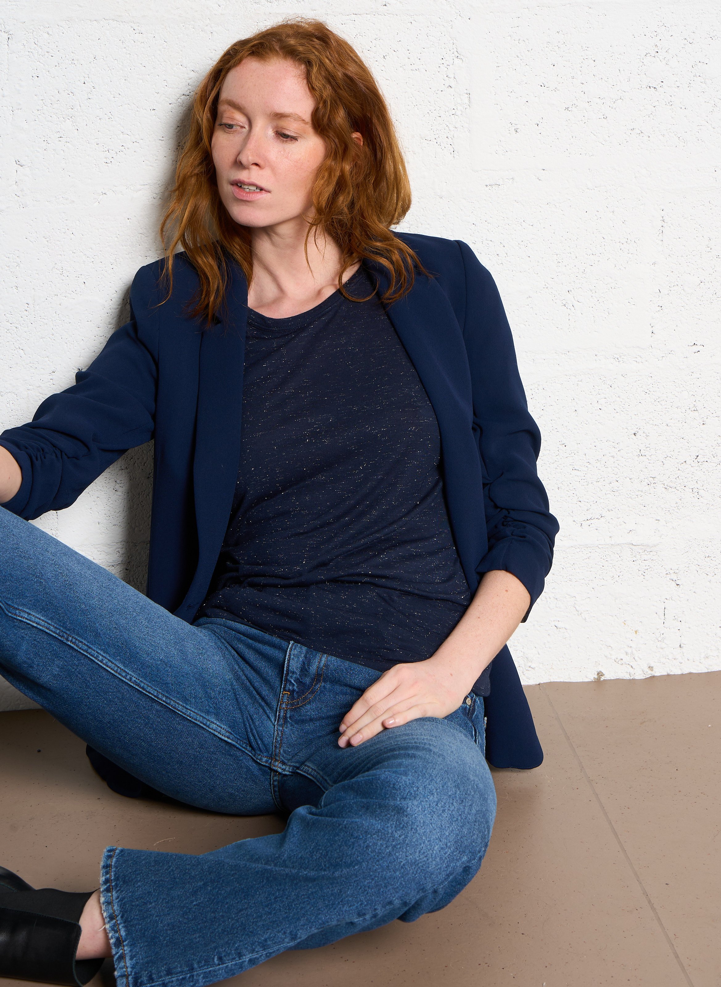 Fitted suit jacket IKKS Blue