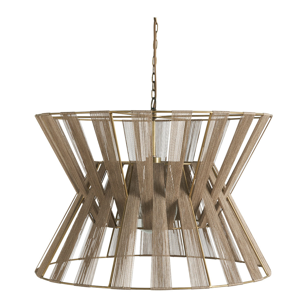 Woven jute ceiling light BLANC D'IVOIRE Beige