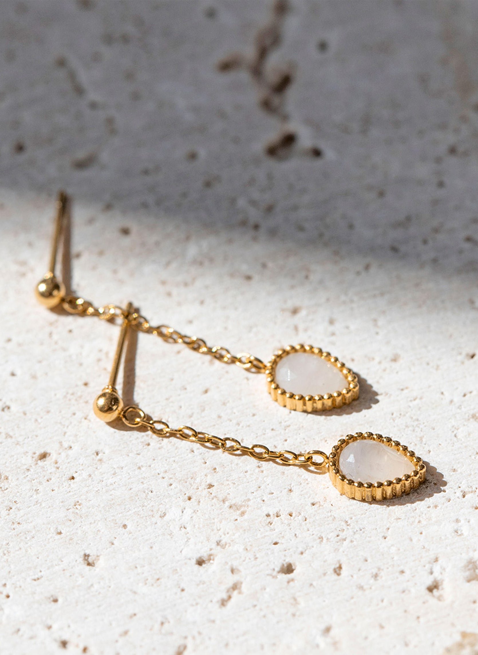 HEPA - Stainless steel earrings for pierced ears AEC Paris White