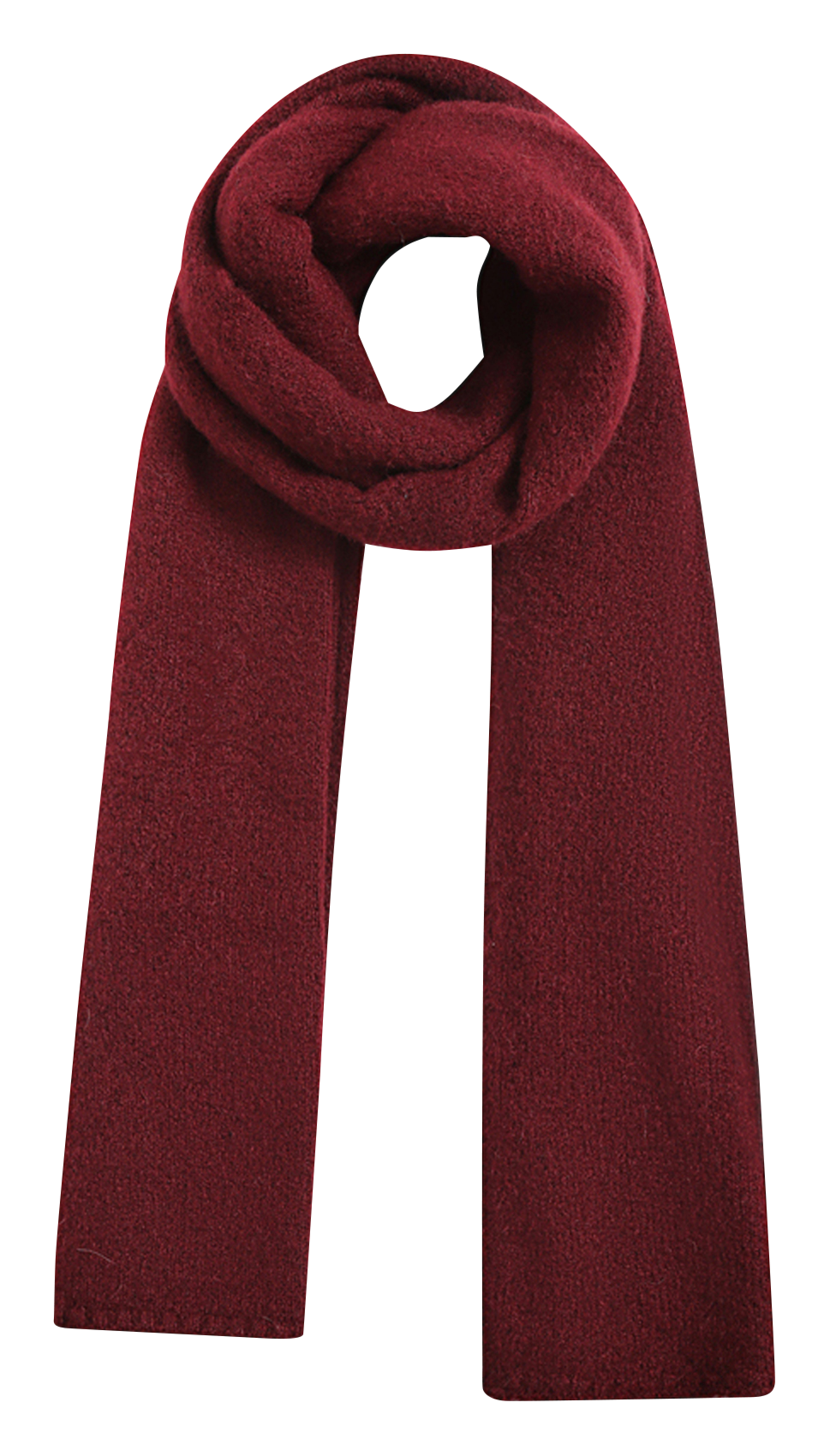 Écharpe en maille à finitions côtelées GRACE ET MILA Rouge