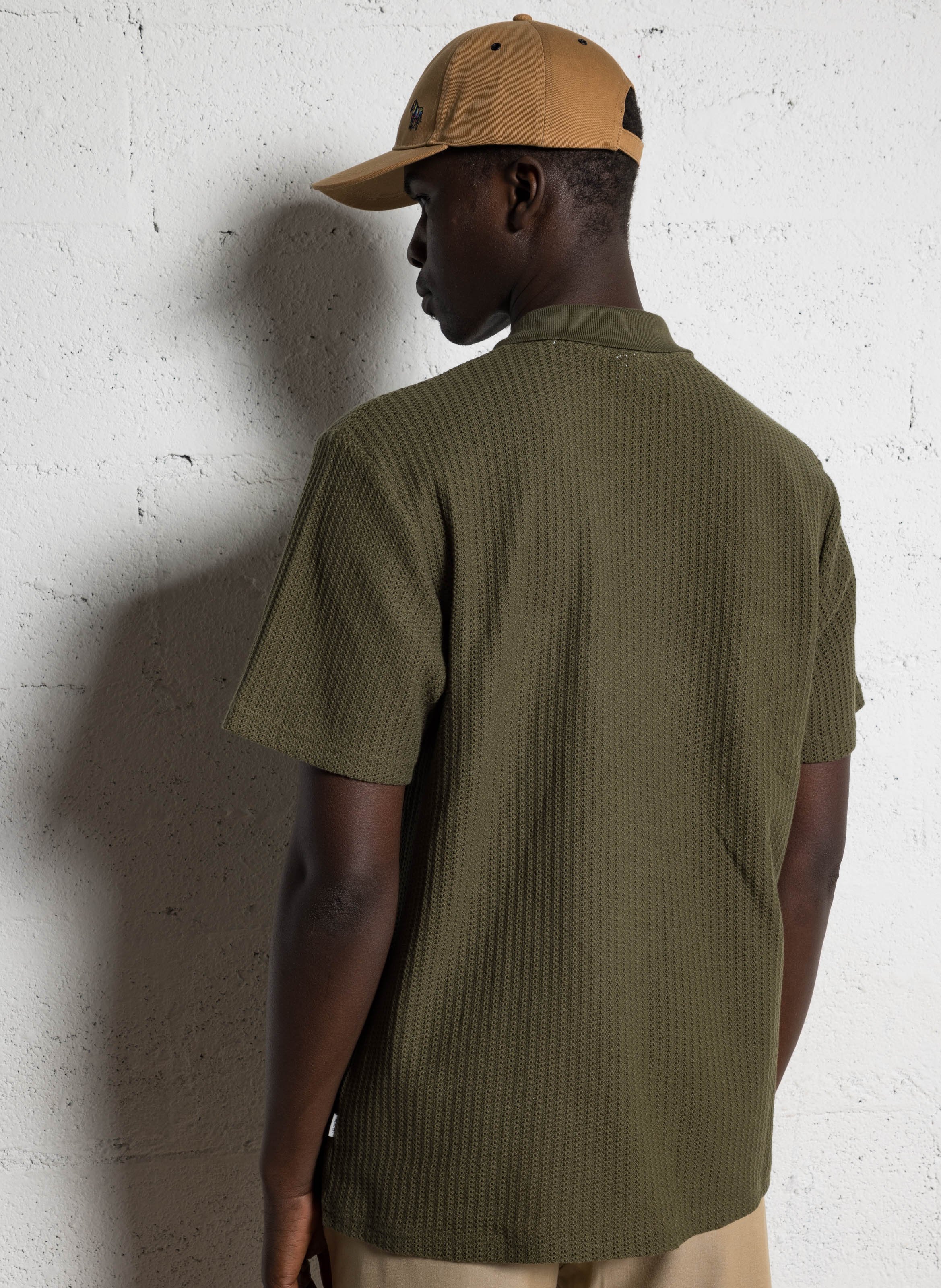 Gerade geschnittenes Poloshirt aus Bio-Baumwolle LES DEUX Khaki