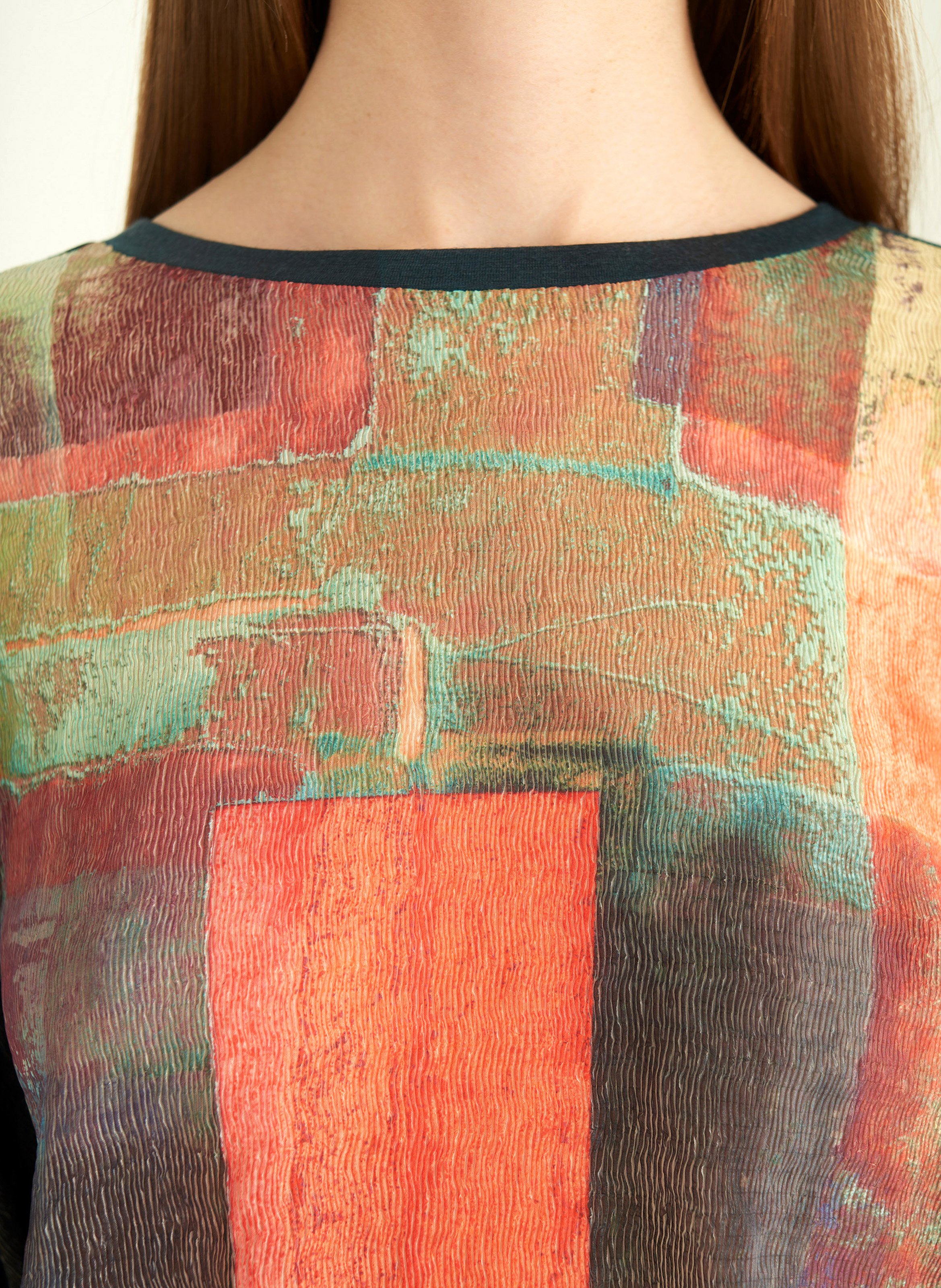 Tee-shirt col rond en laine COTELAC Vert