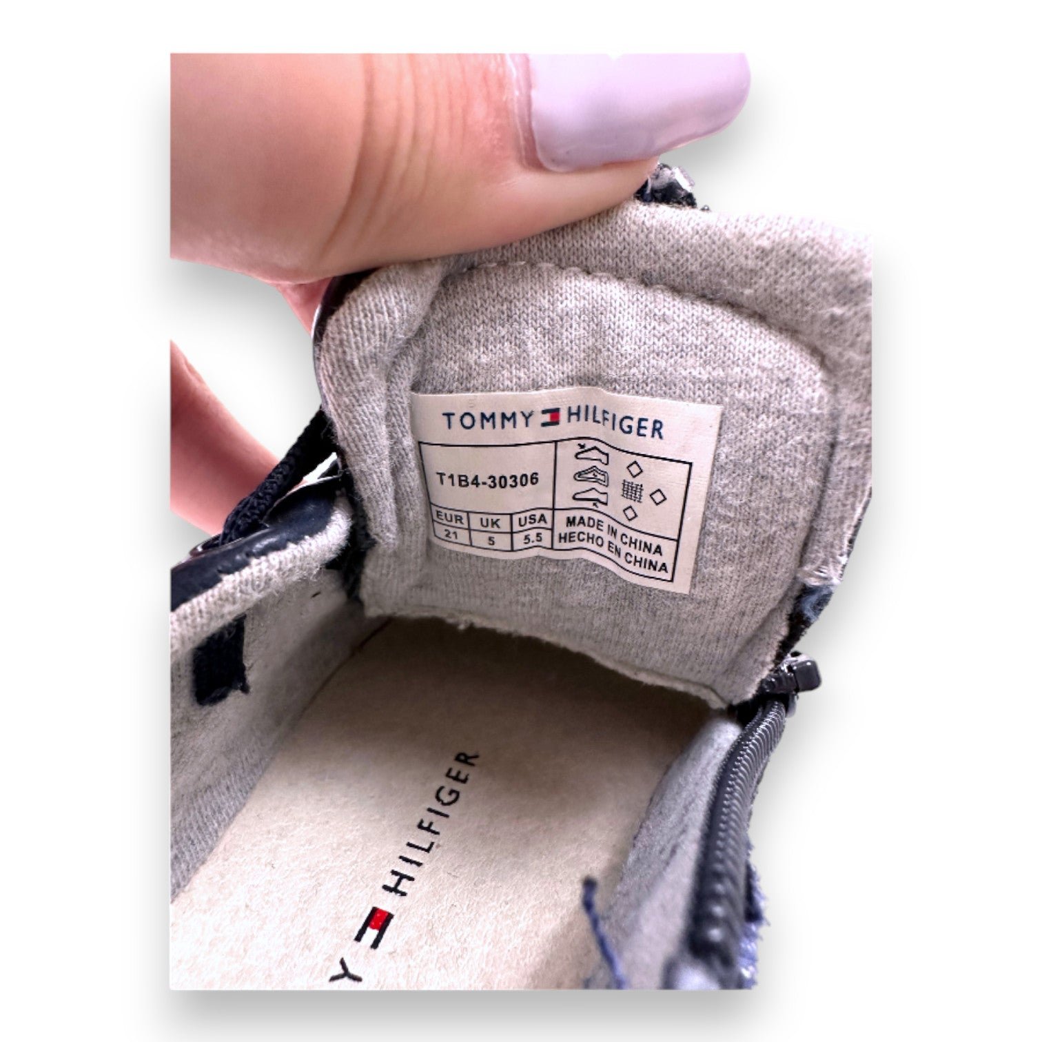 Baby blue sneakers - size 21 TOMMY HILFIGER - SECONDE MAIN Blue