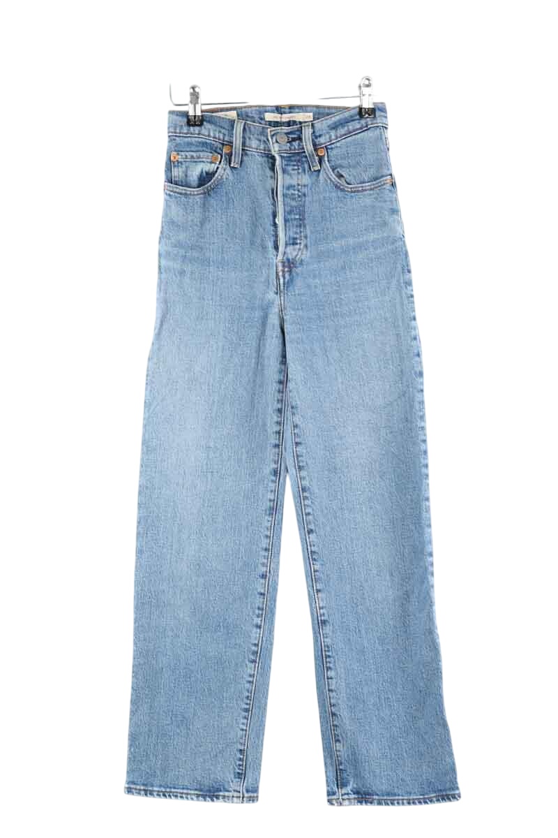 Cotton straight jeans LEVI'S - Seconde main Blue