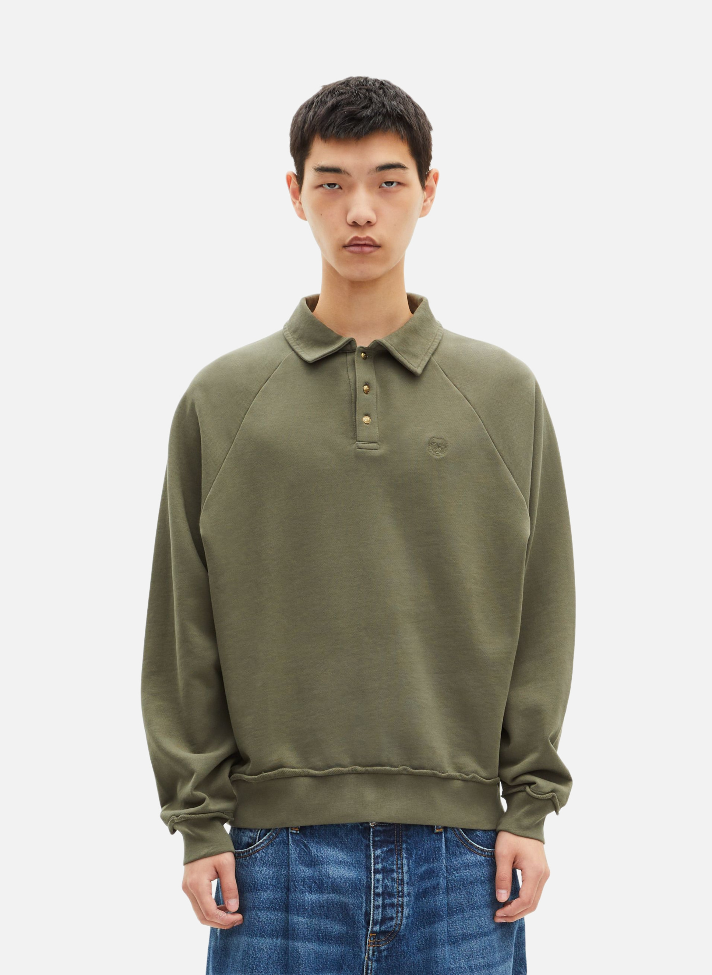 Polo collar sweatshirt THE KOOPLES Green
