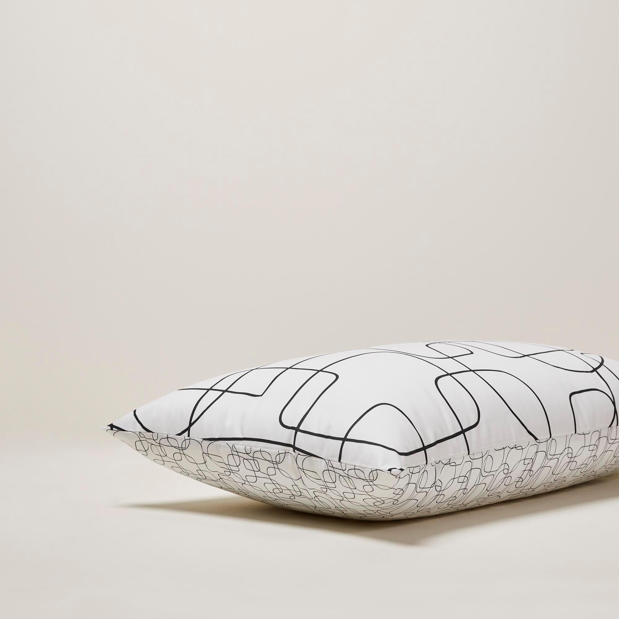 Lot de 2 taies d'oreiller Blanc