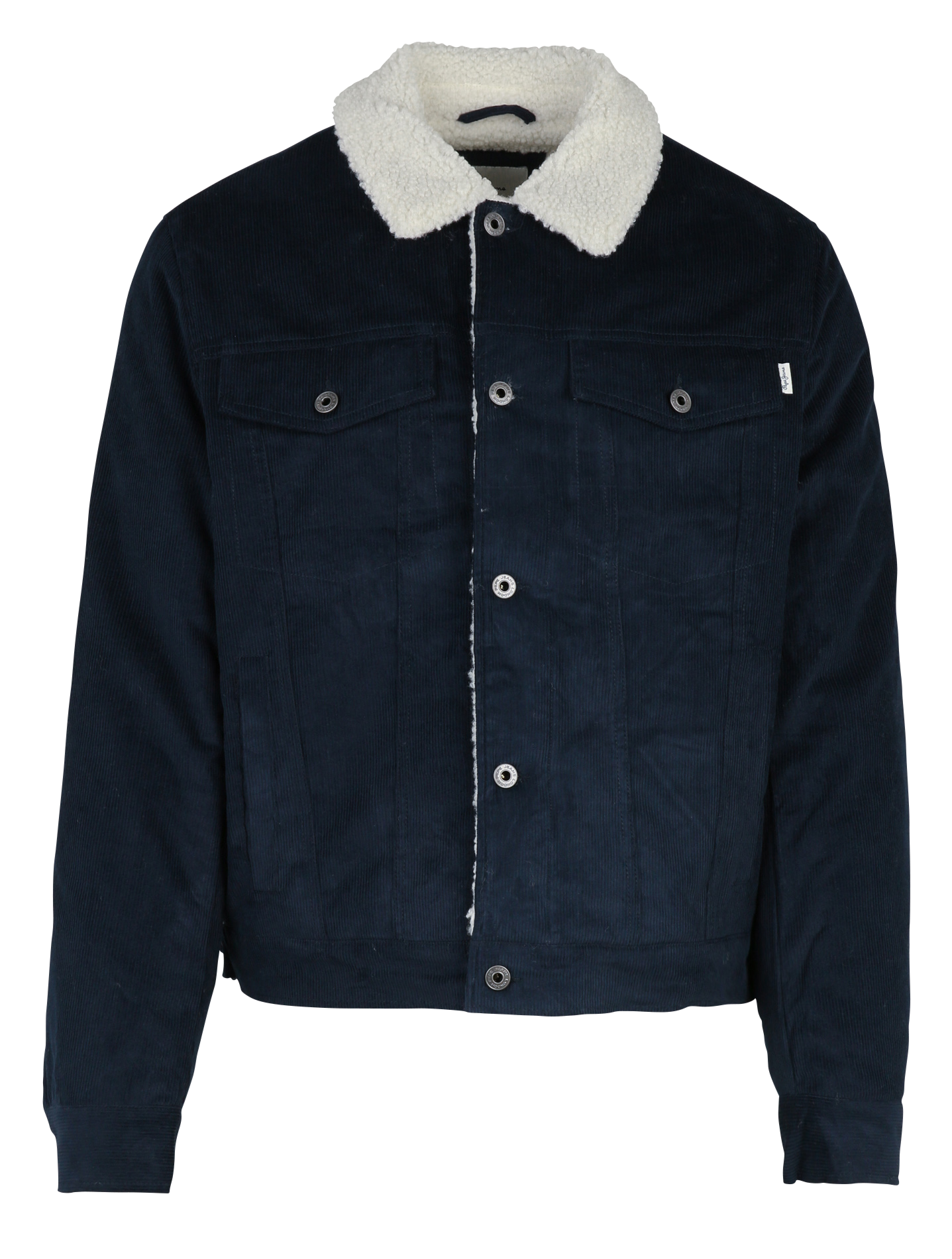Veste droite en velours côtelé PEPE JEANS Bleu