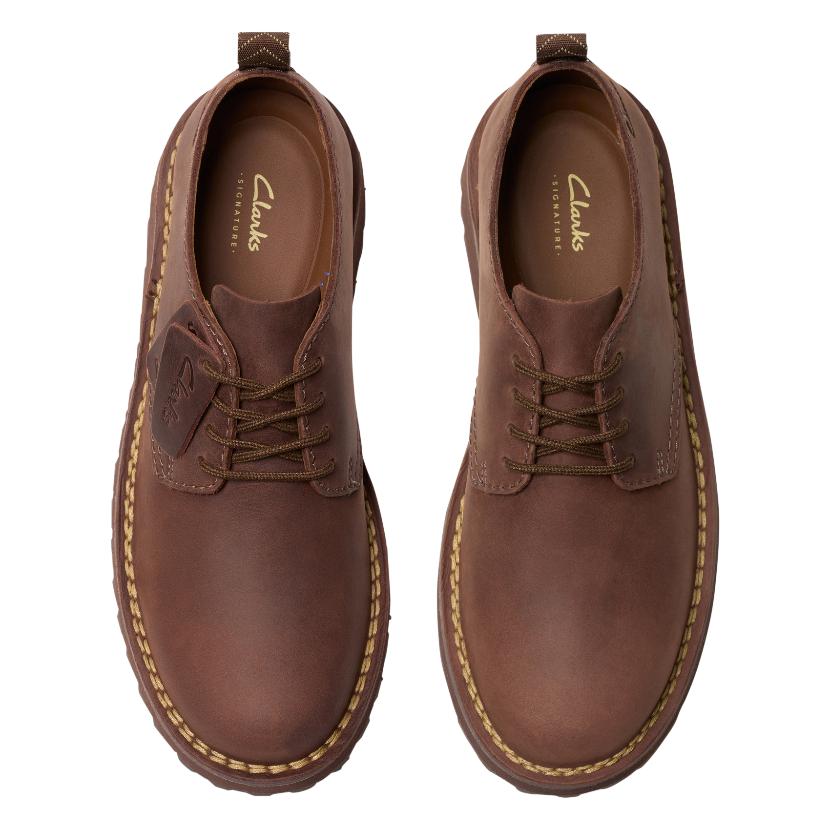 Arthus leather Derby shoes  CLARKS Brown