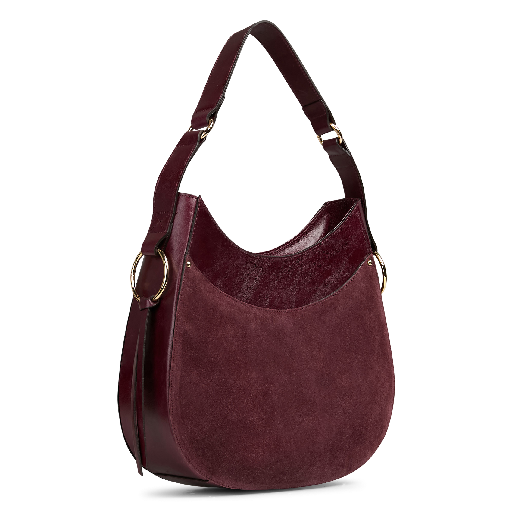 Sac porté épaule en cuir MAISON 123 Rouge