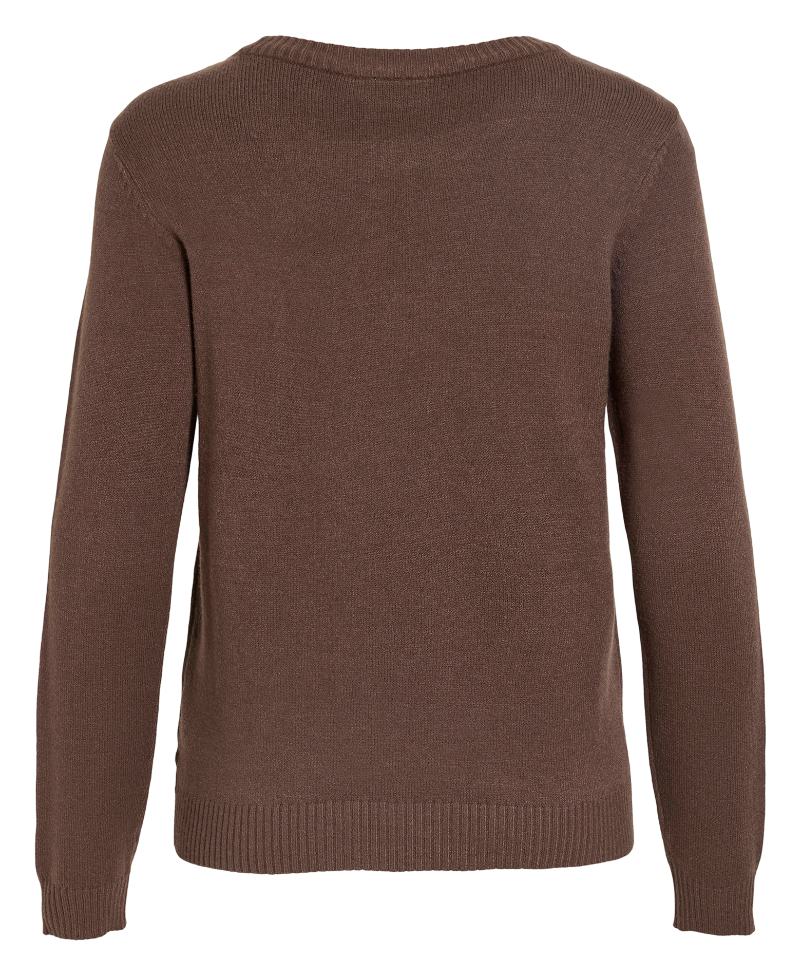 Pull col rond  VILA Marron