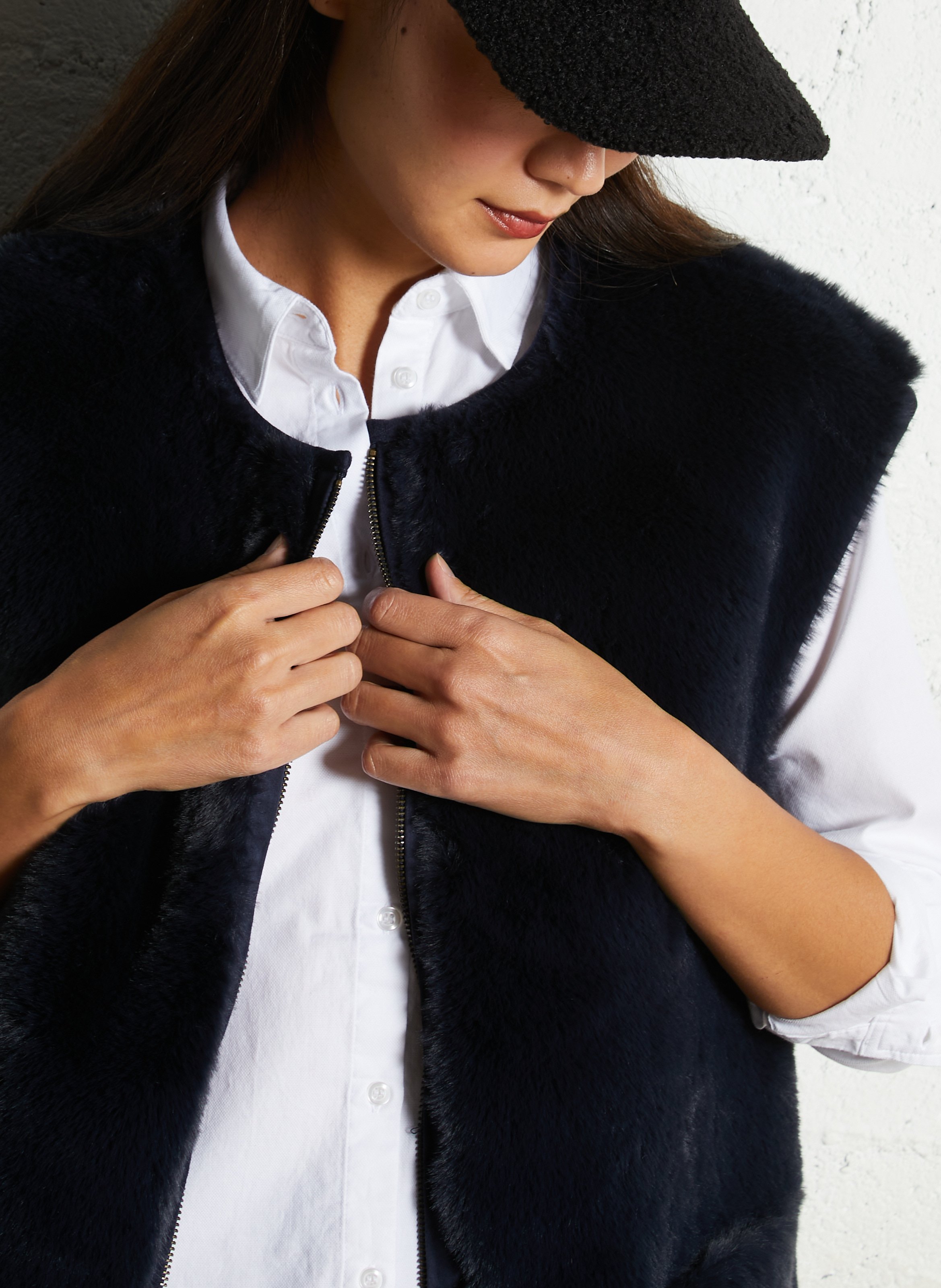 Sleeveless reversible jacket HOD PARIS Blue