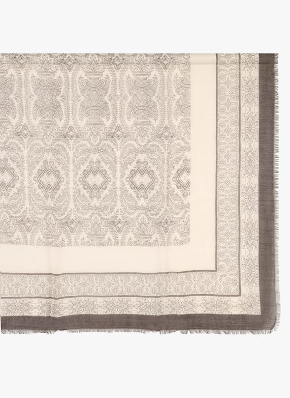 Bedruckter Foulard aus Wolle ONE SIZE