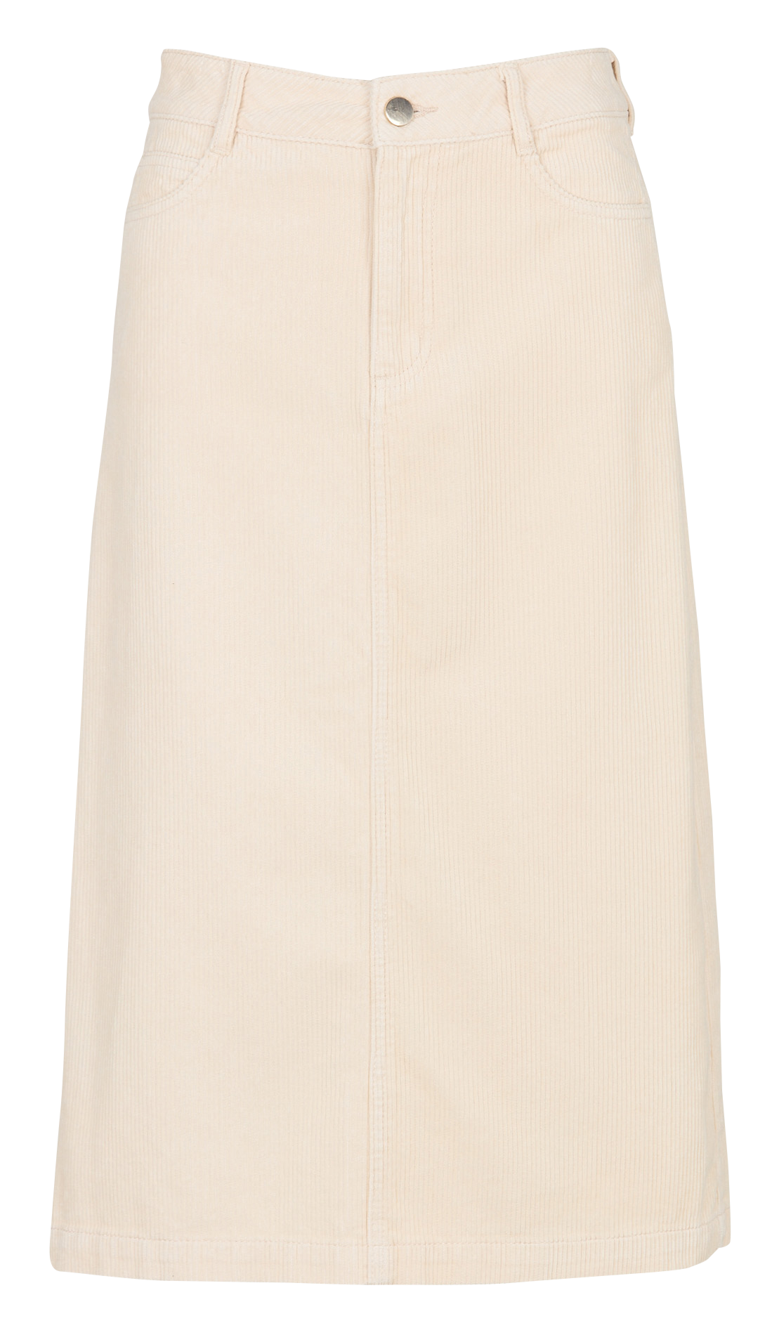 Jupe midi en coton côtelé MAISON 123 Beige