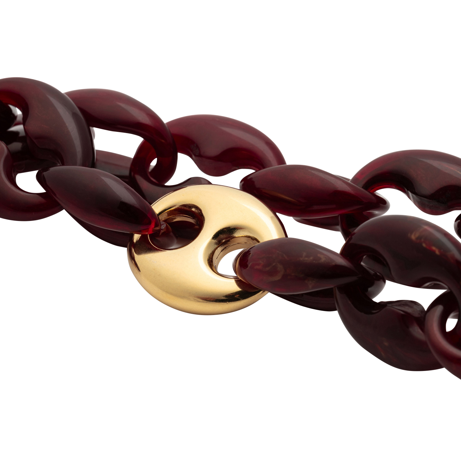 Marmorhalskette VANESSA BARONI Rot