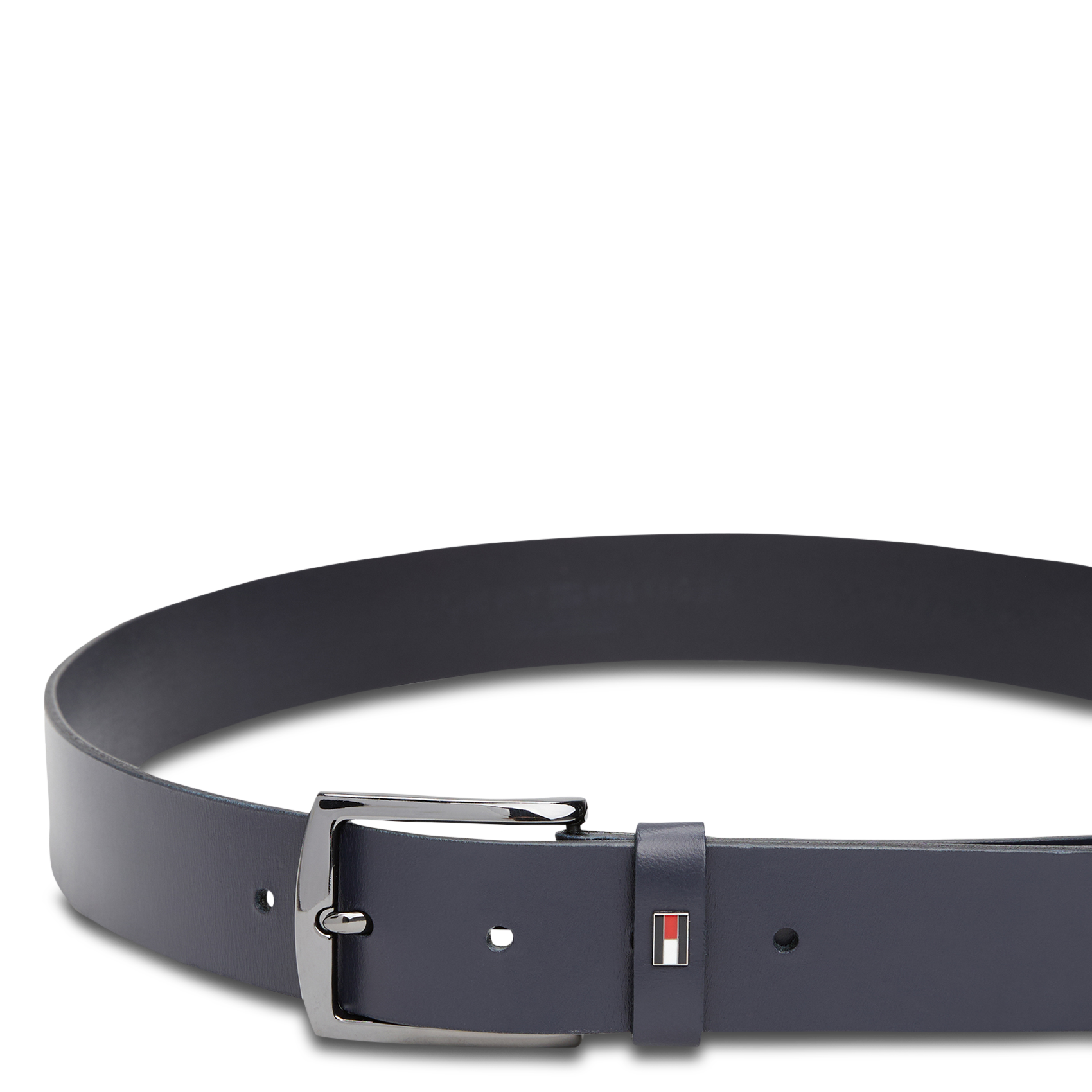 Plain leather belt with buckle TOMMY HILFIGER Blue