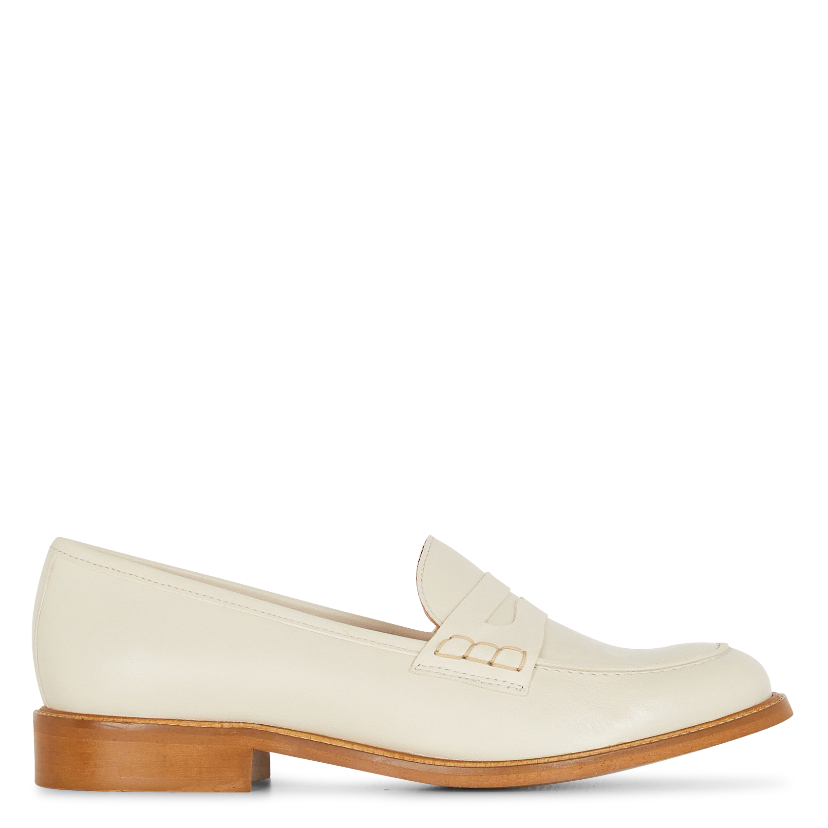 Einfarbige Ledermokassins MELLOW YELLOW Beige