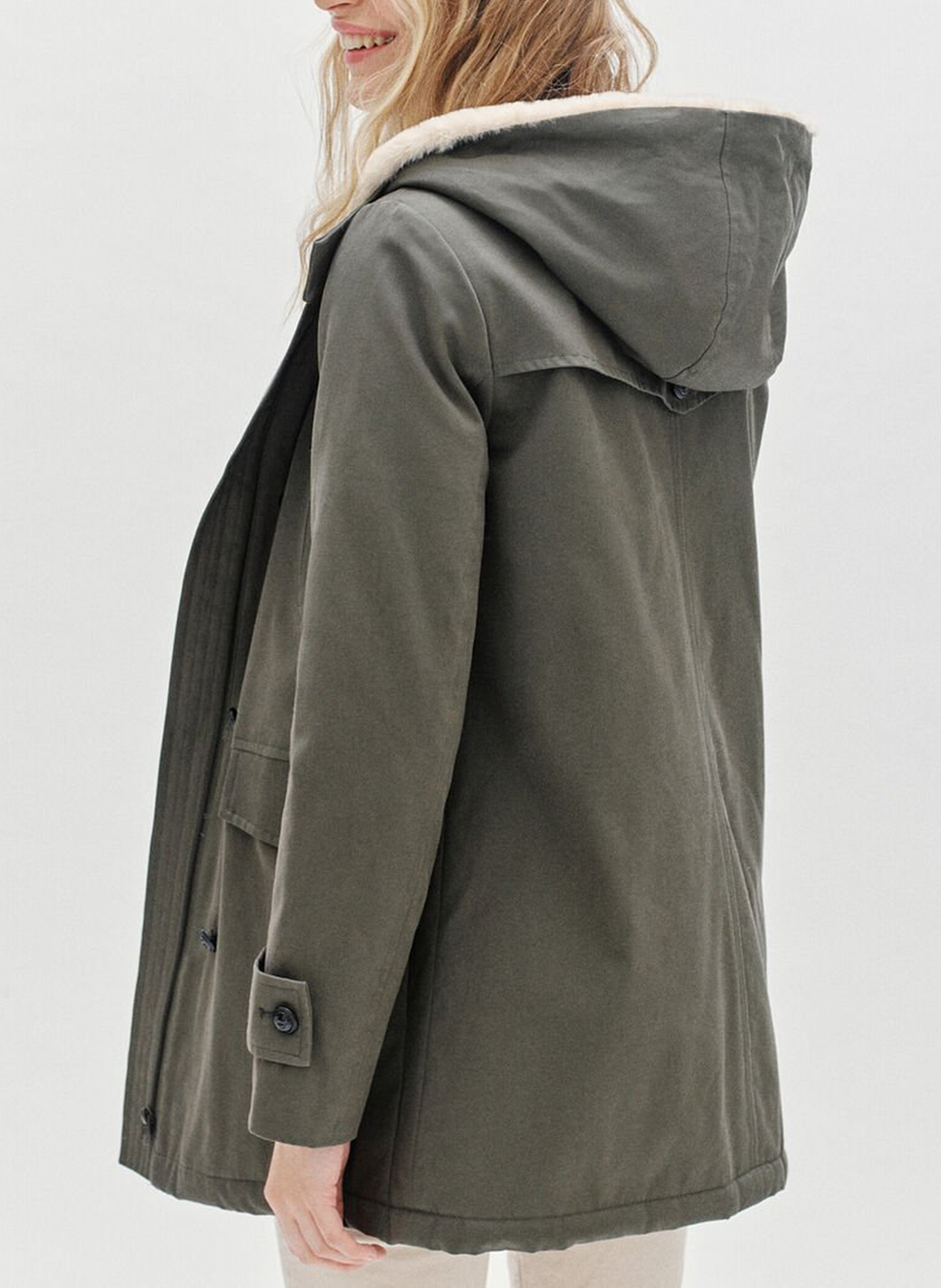 Manteau à capuche CAROLL Vert