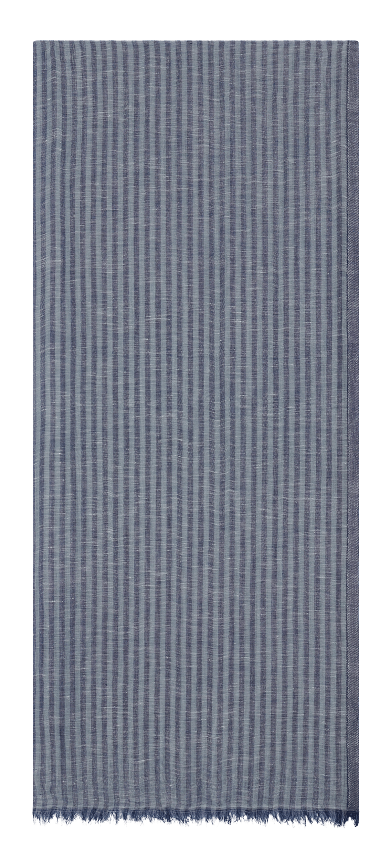 Sjaal van katoen en linnen PABLO Blauw