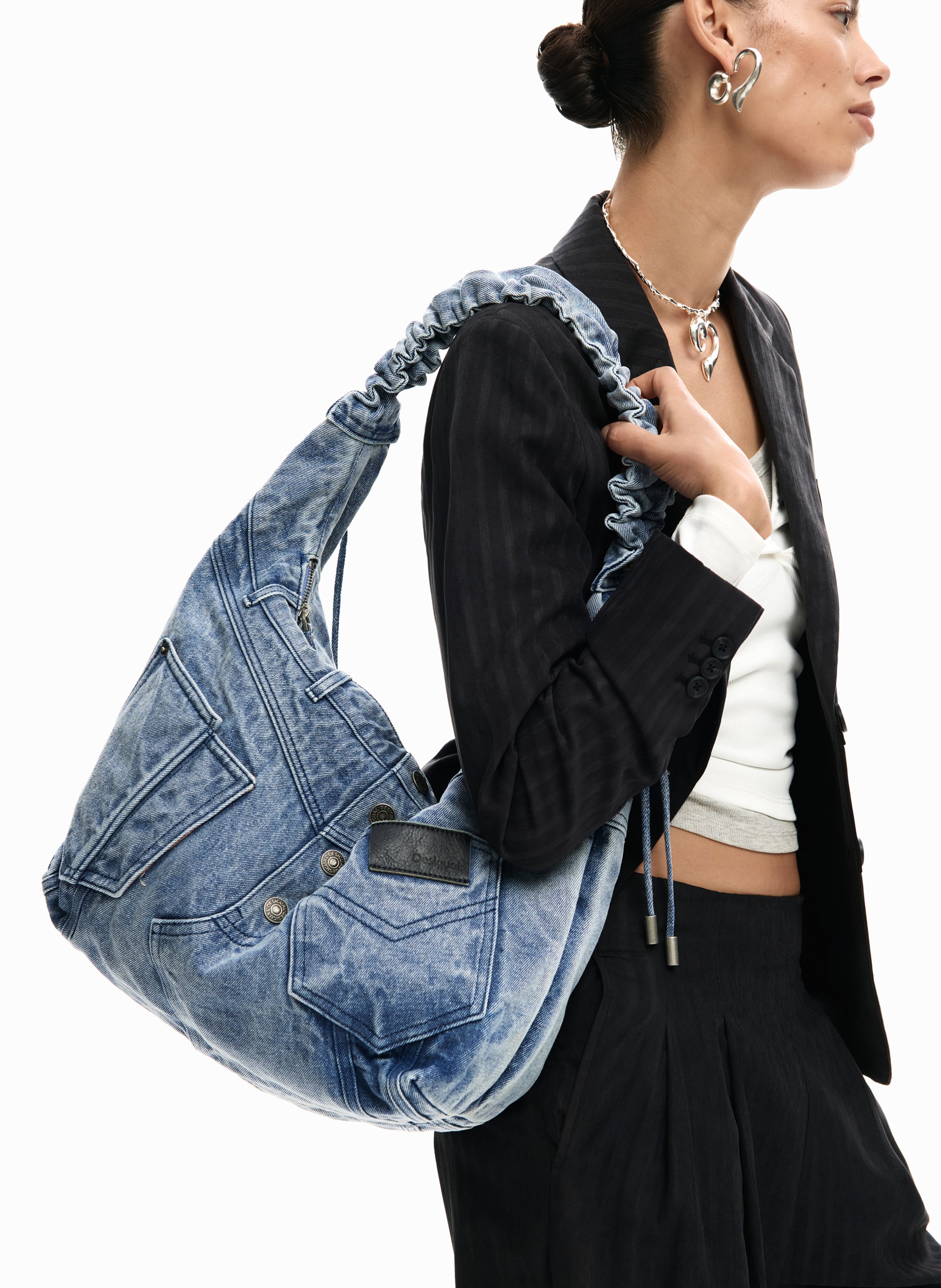 Denim-Handtasche DESIGUAL Blau