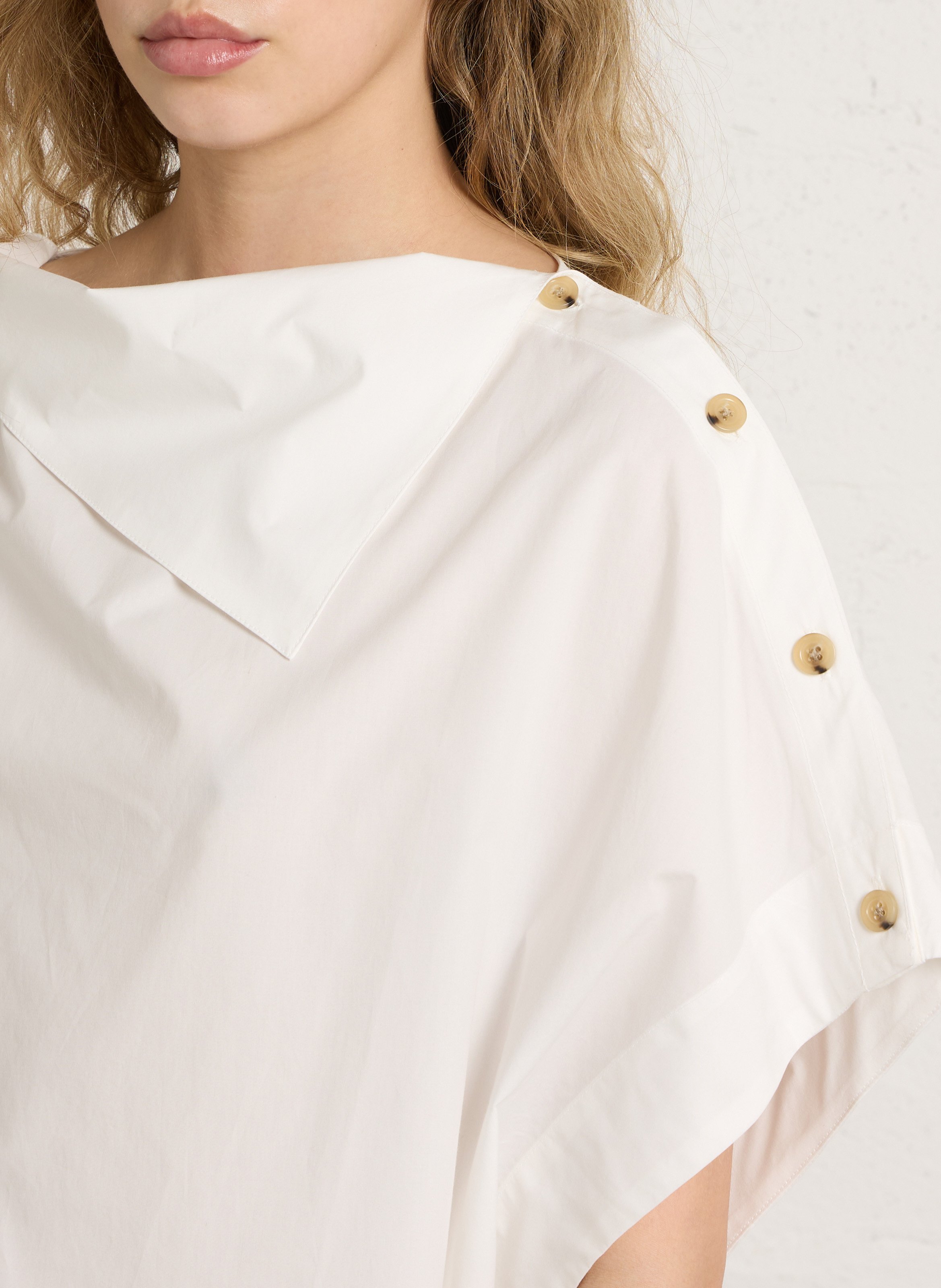 Top ample en coton bio SOEUR Beige