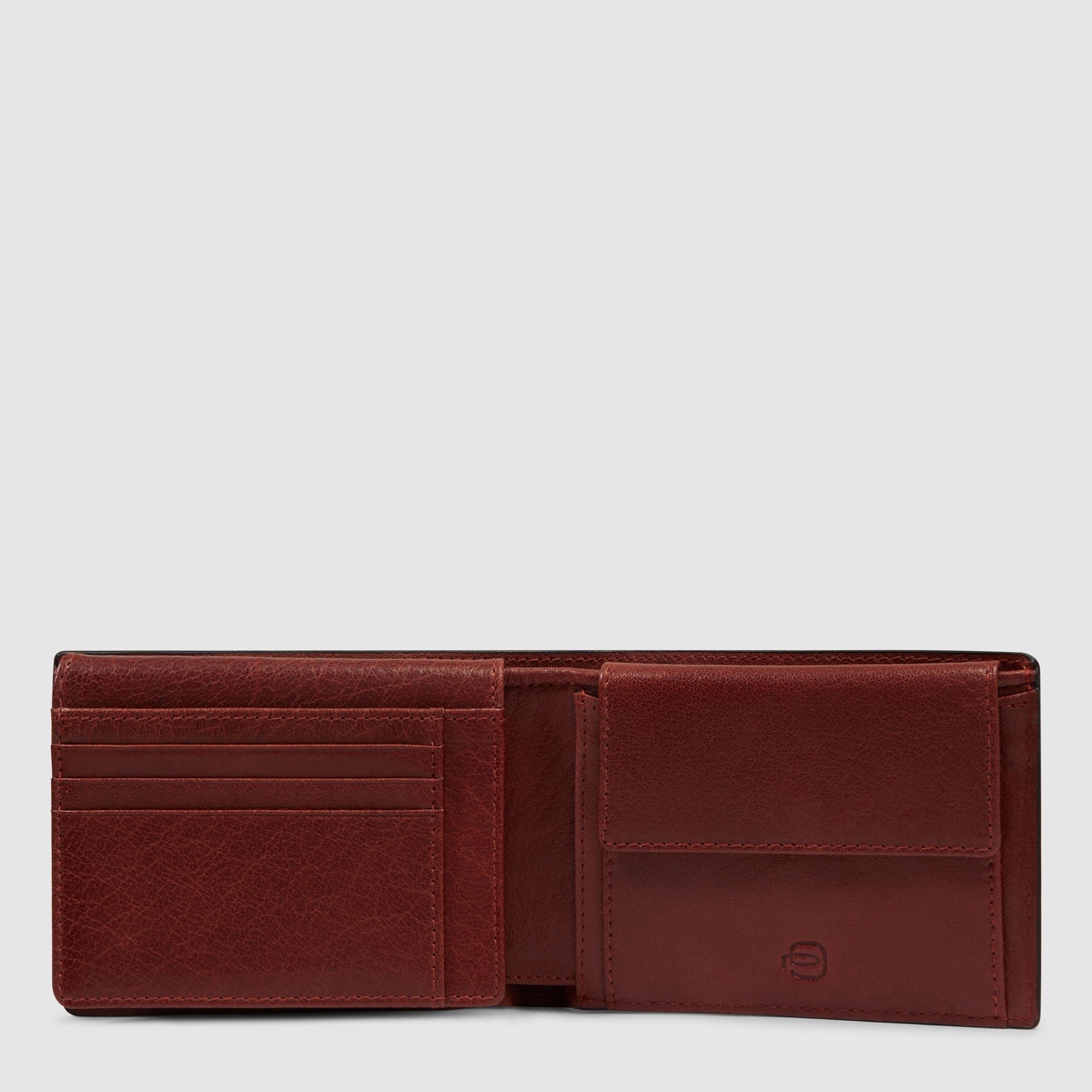 Men's wallet with ID card holder flap PIQUADRO Red