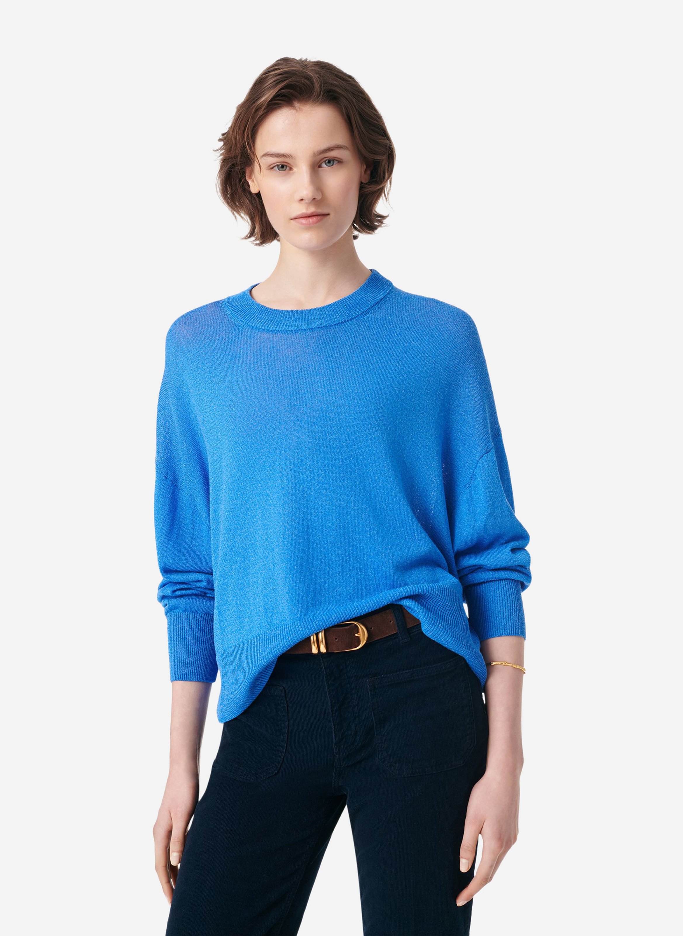 Pull ample en maille fine VANESSA BRUNO Bleu