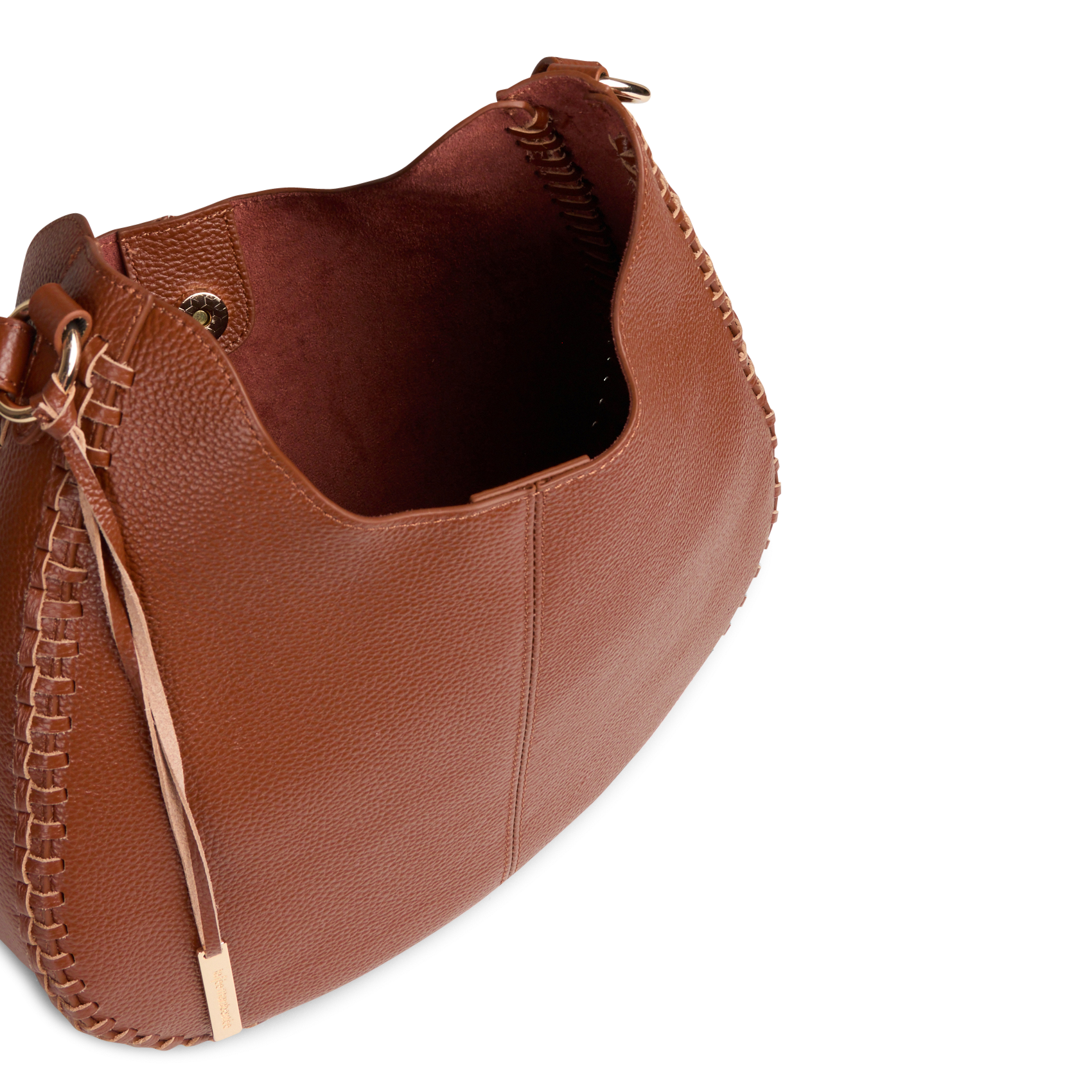 Sac porté épaule en cuir LA FEE MARABOUTEE Marron