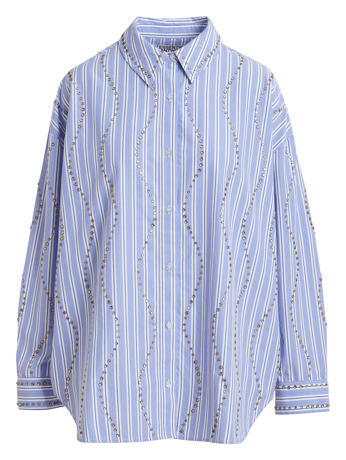 Striped shirt with classic collar ESSENTIEL ANTWERP Blue