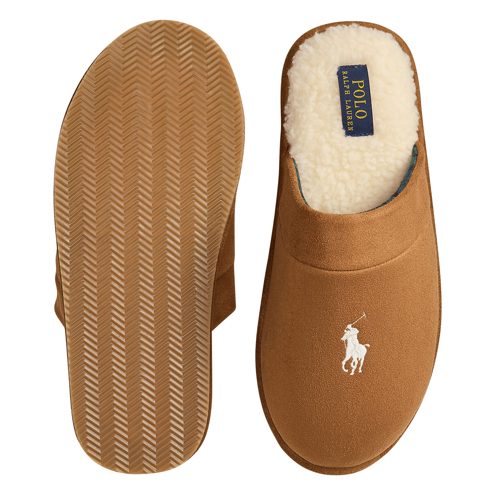 Slippers with logo detail POLO RALPH LAUREN Brown