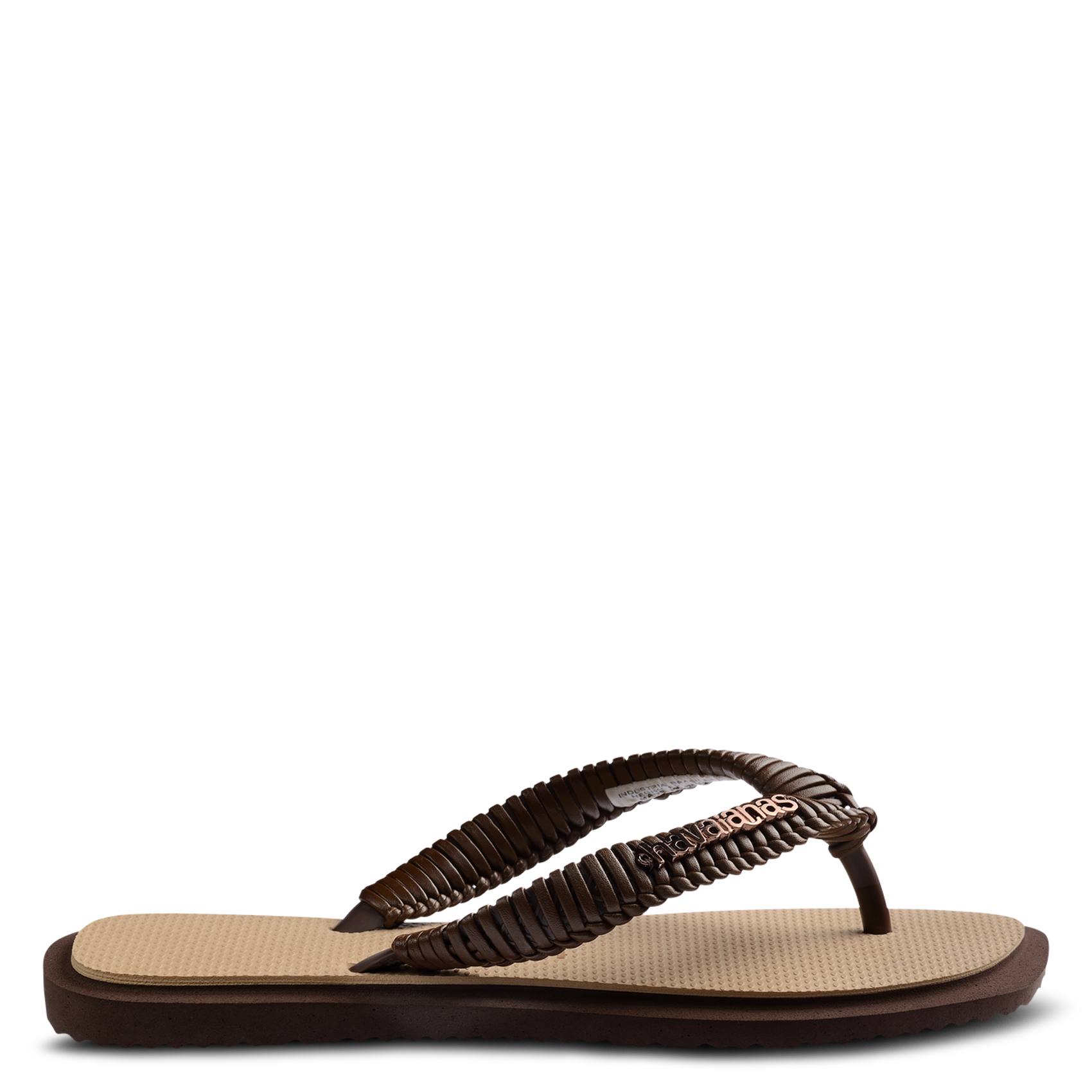 Flat square-toe sandals HAVAIANAS Brown
