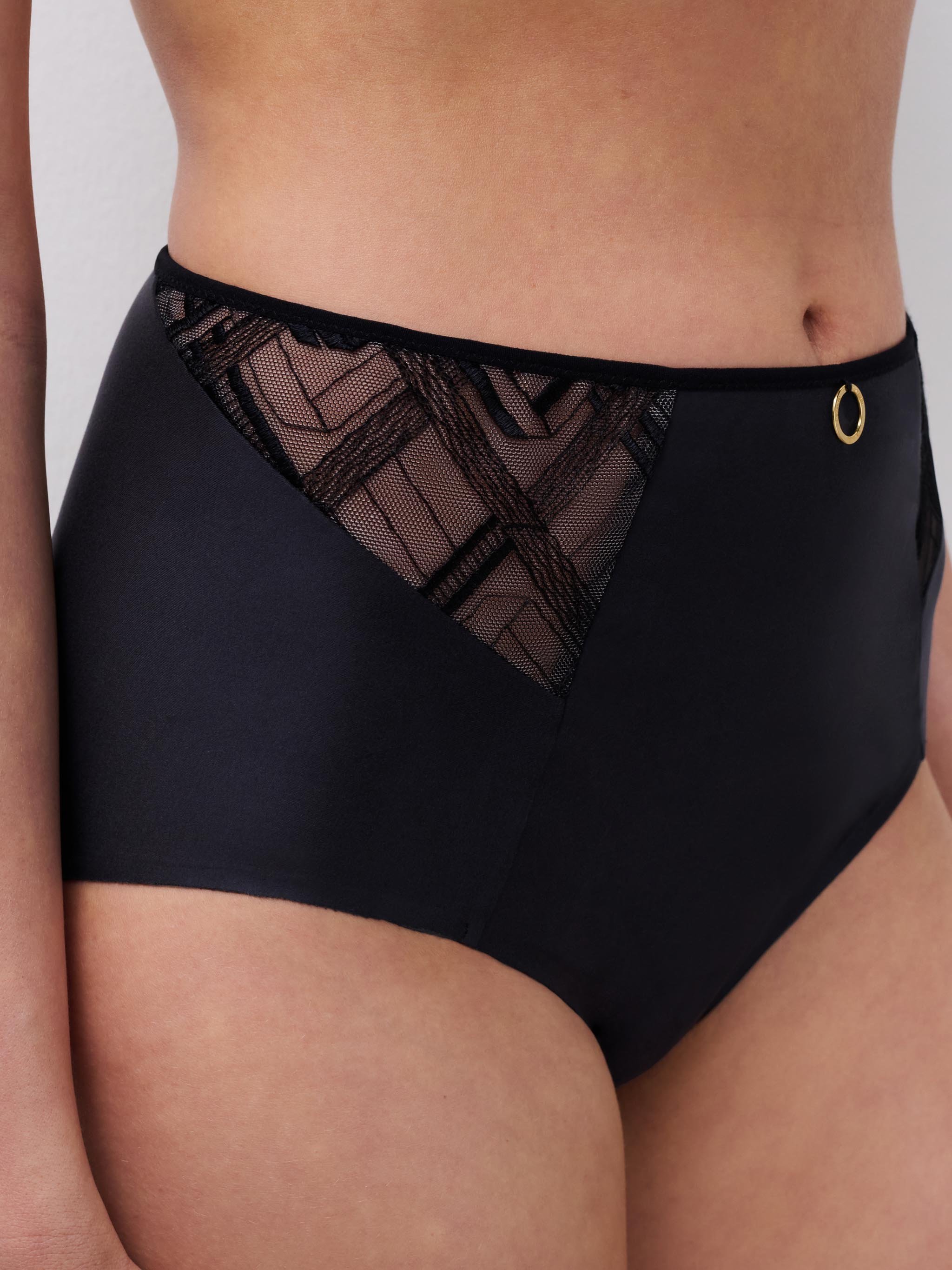 High-waisted panties CHANTELLE Black