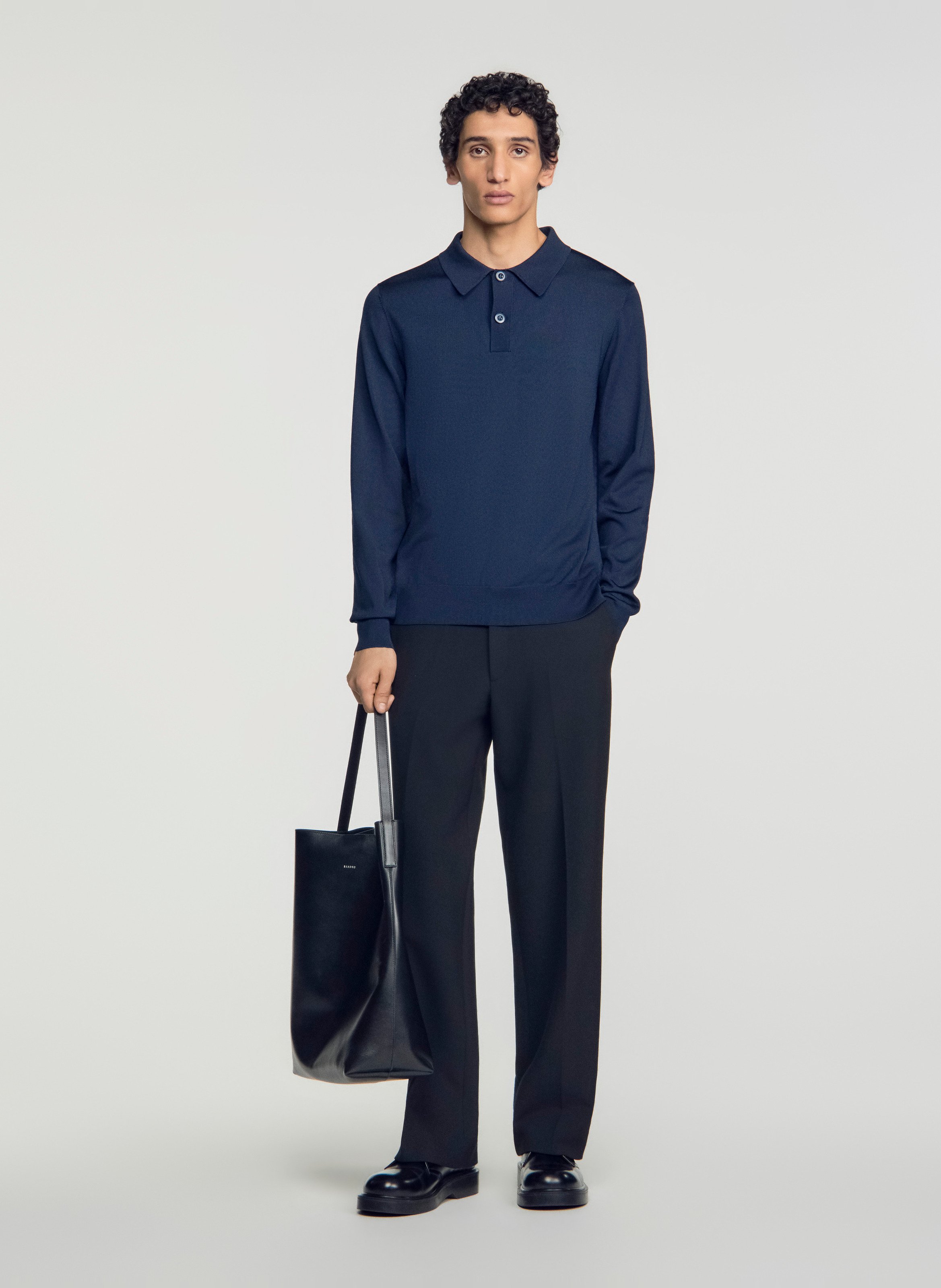 Regular polo-shirt SANDRO Blauw