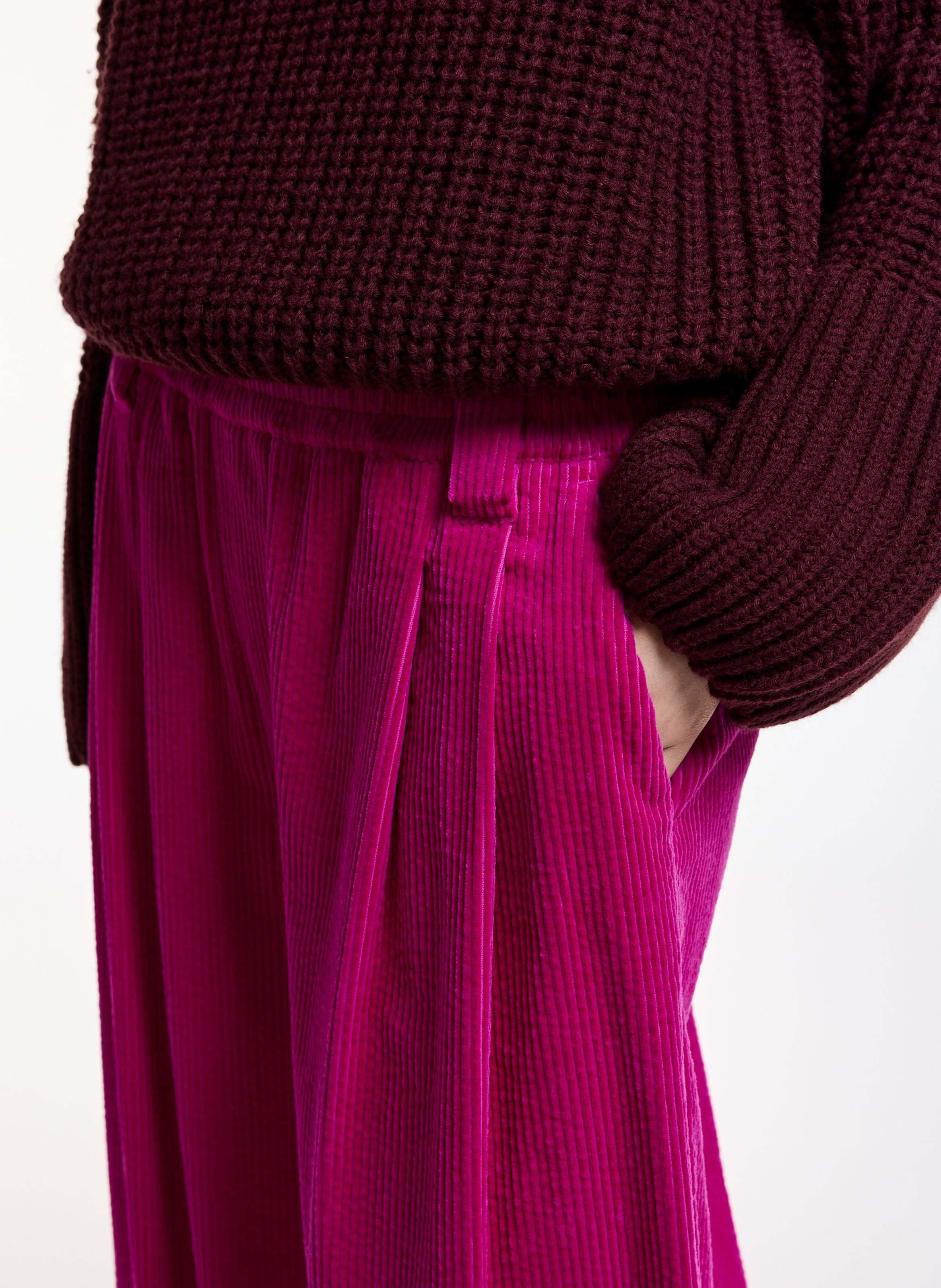 Wijde, katoenen broek ESSENTIEL ANTWERP Roze