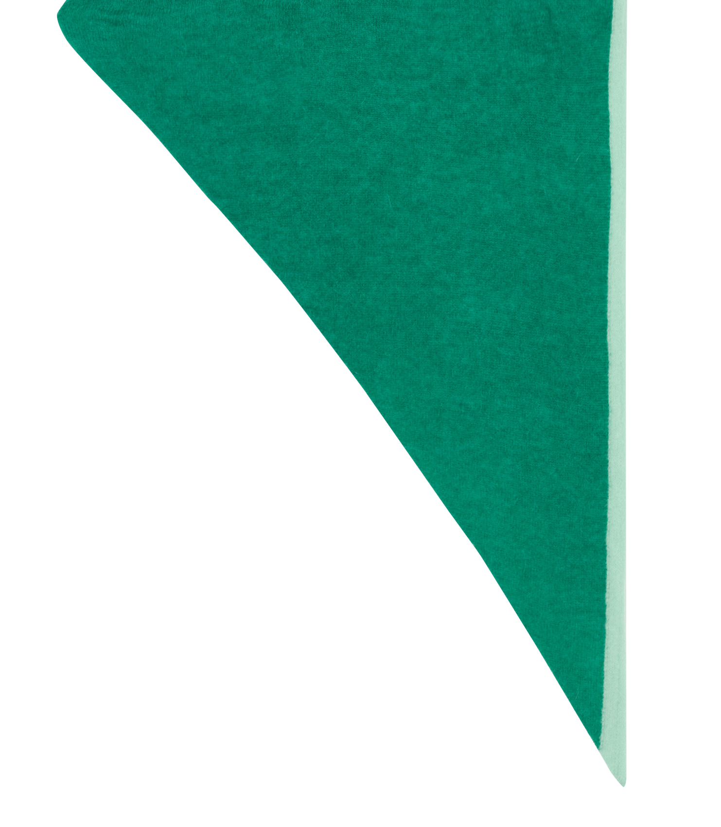Triangle wool-blend scarf LEON & HARPER Green