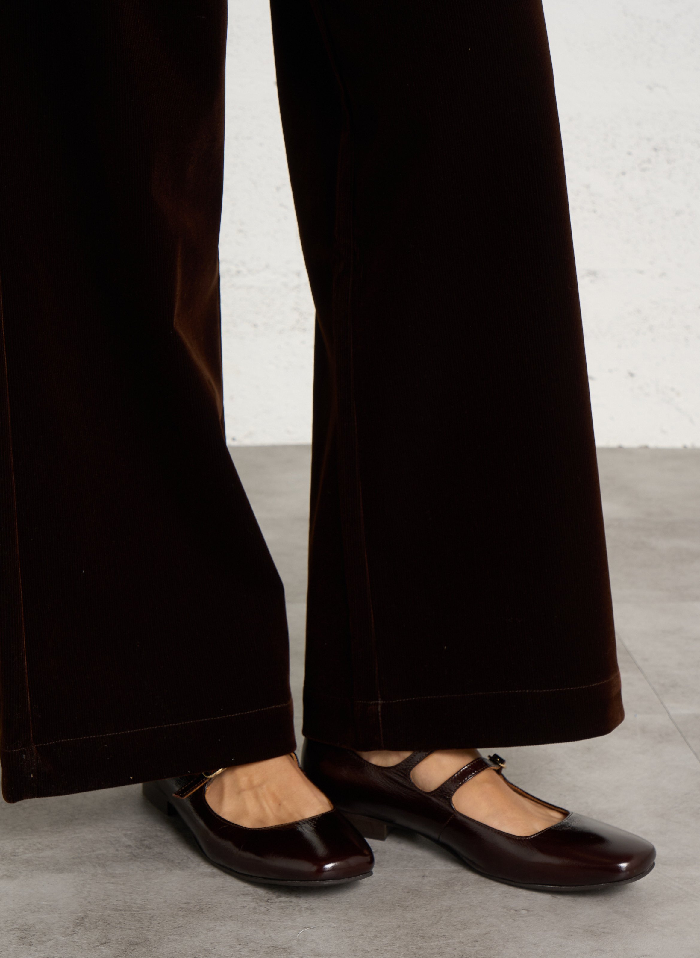 Velvet Mary Janes MELLOW YELLOW Brown