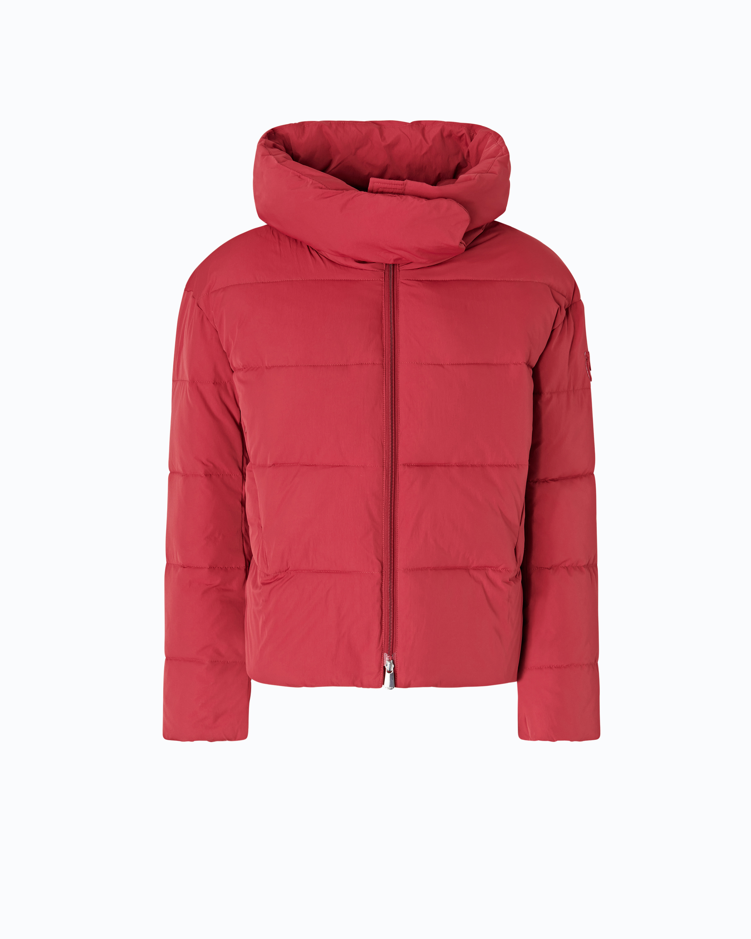 Doudoune à capuche en tissu technique PINKO Rouge