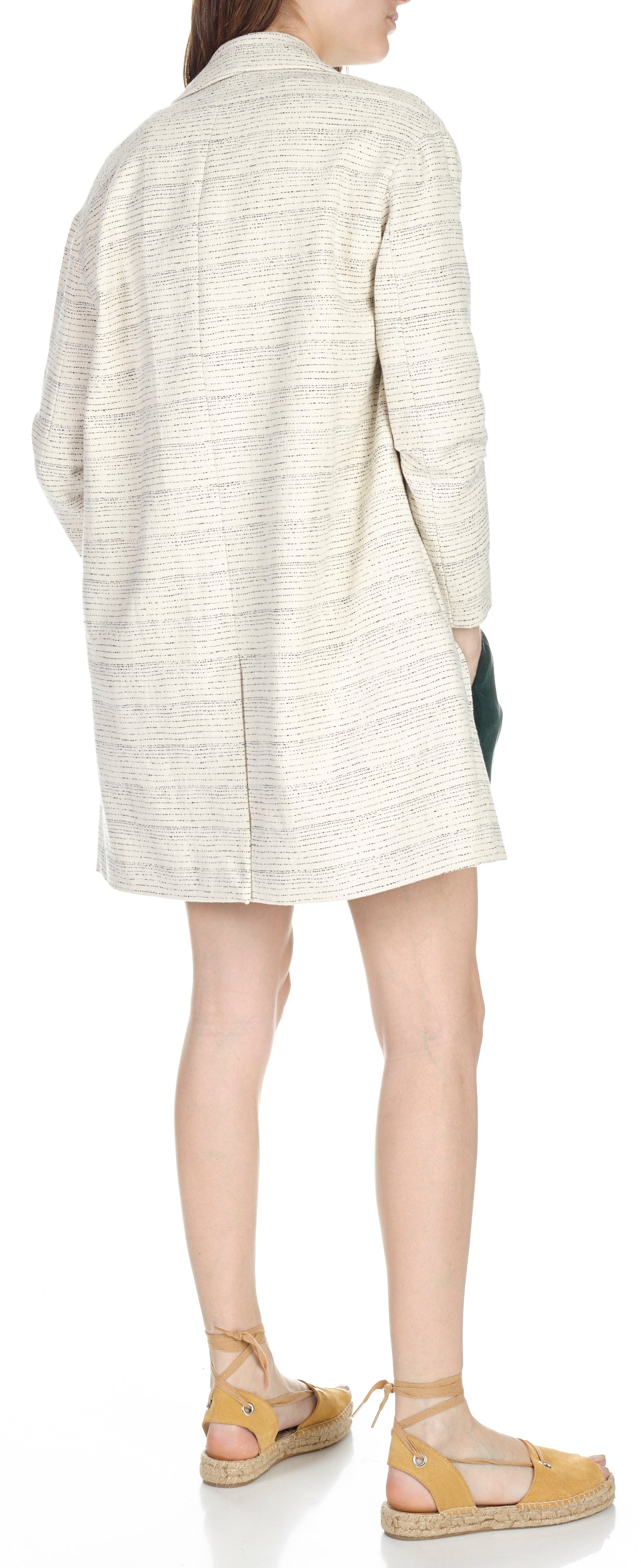 Qoeil striped cotton coat SWILDENS Blue