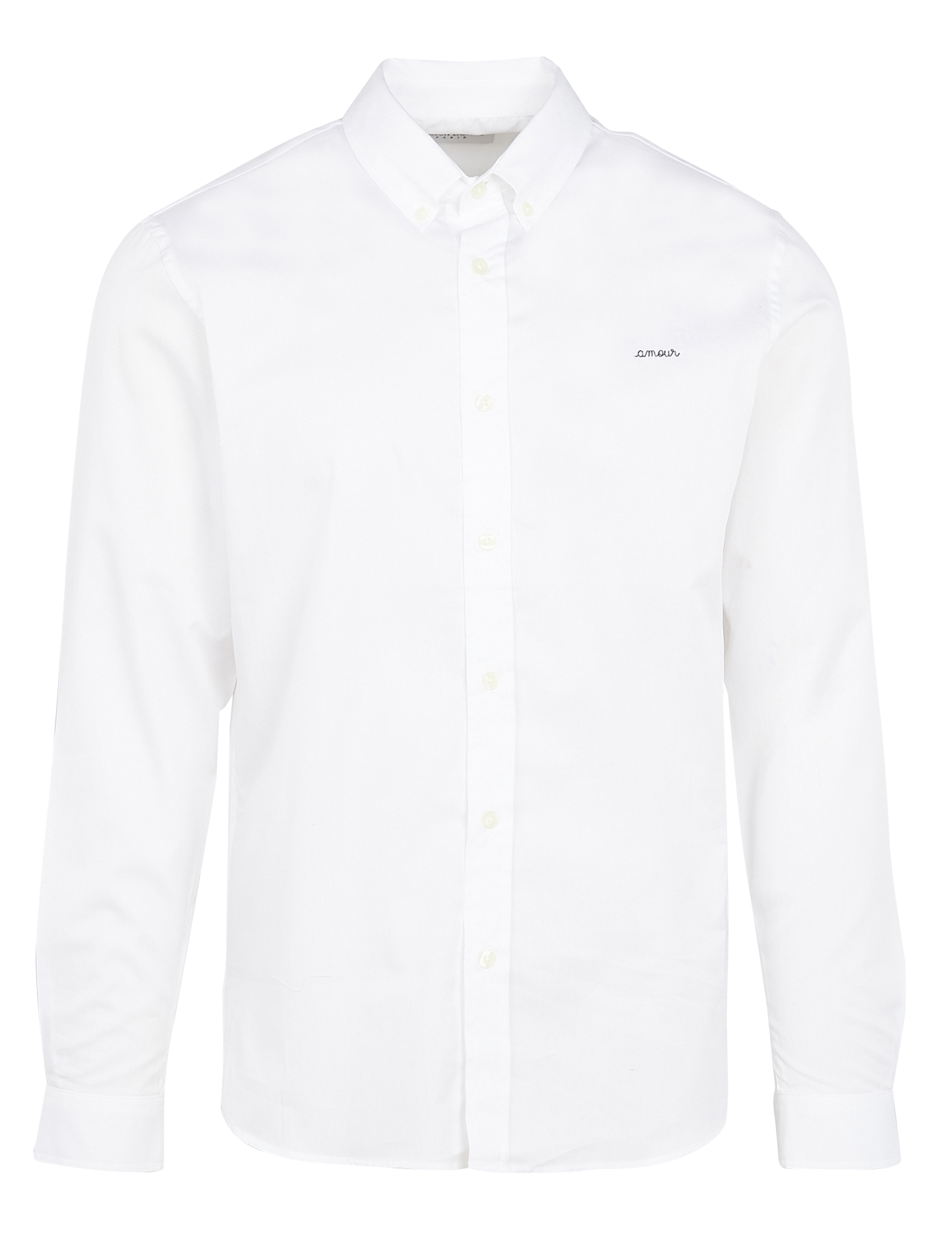 Organic cotton shirt with button-down collar MAISON LABICHE White