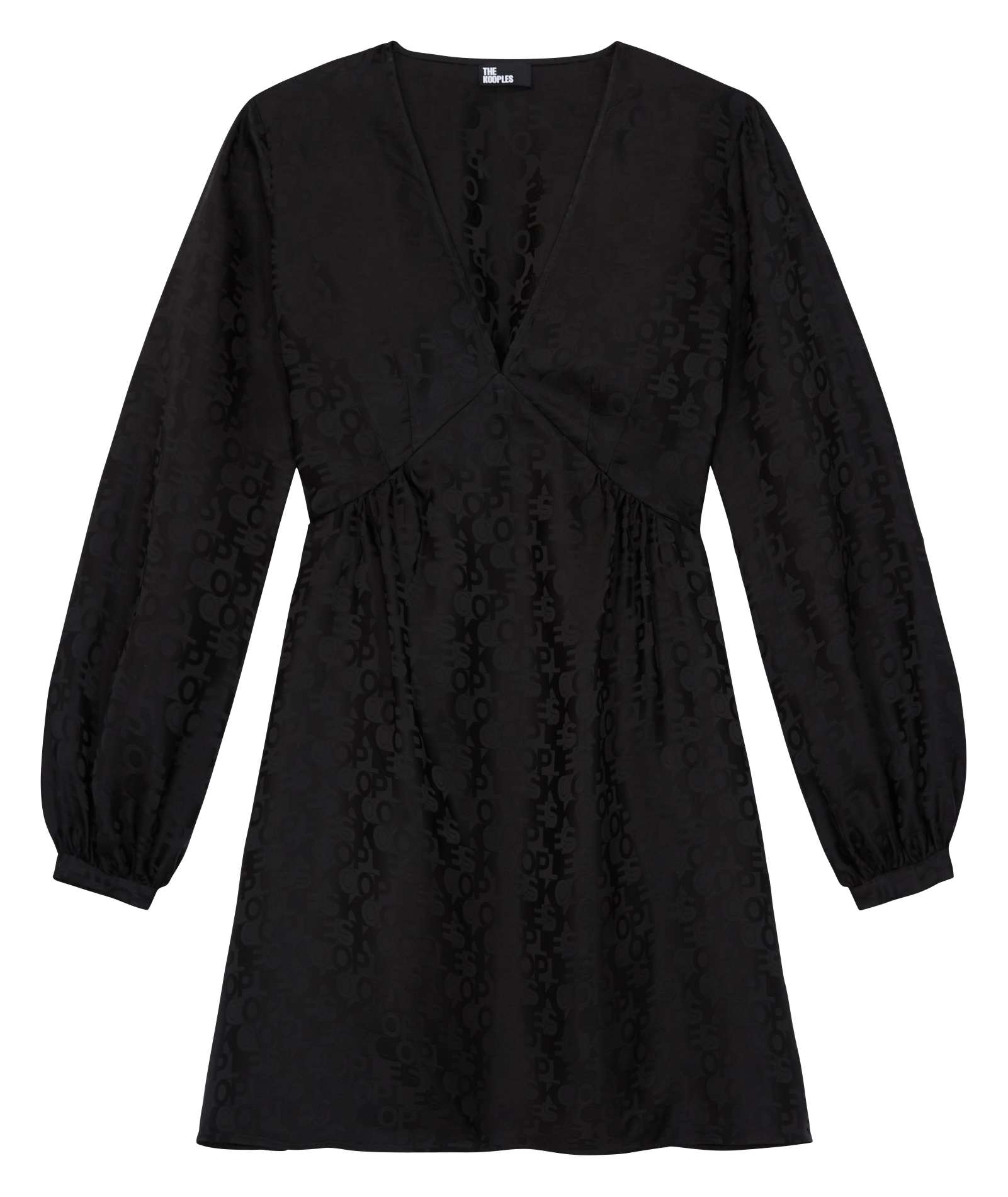 Short dress with printed logo THE KOOPLES Black