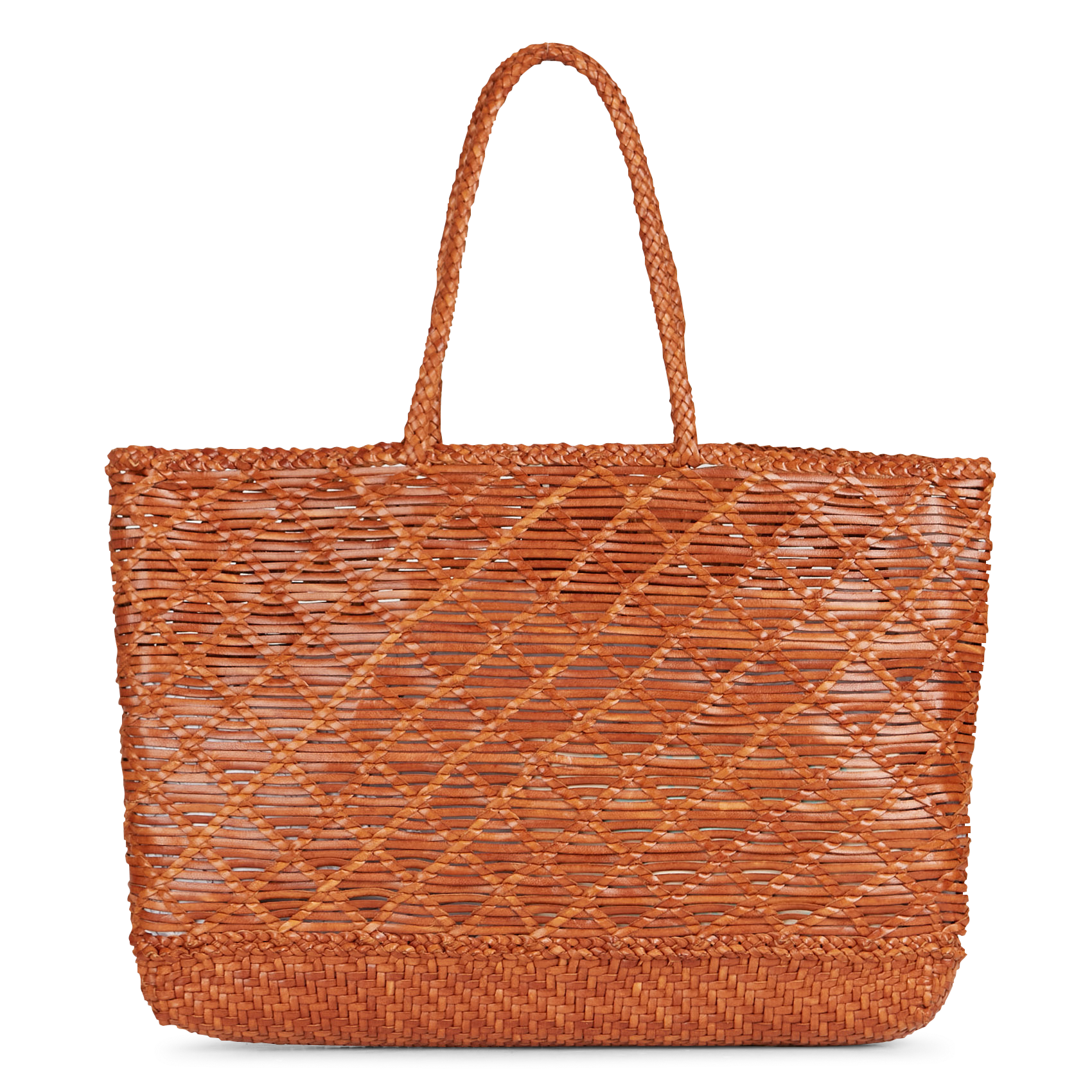 Panier tissé en cuir DRAGON DIFFUSION