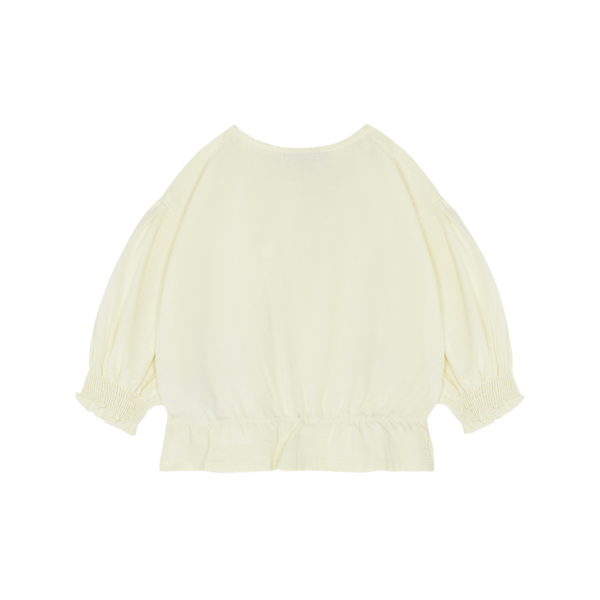 Blouse ample col rond en coton THE CAMPAMENTO Blanc